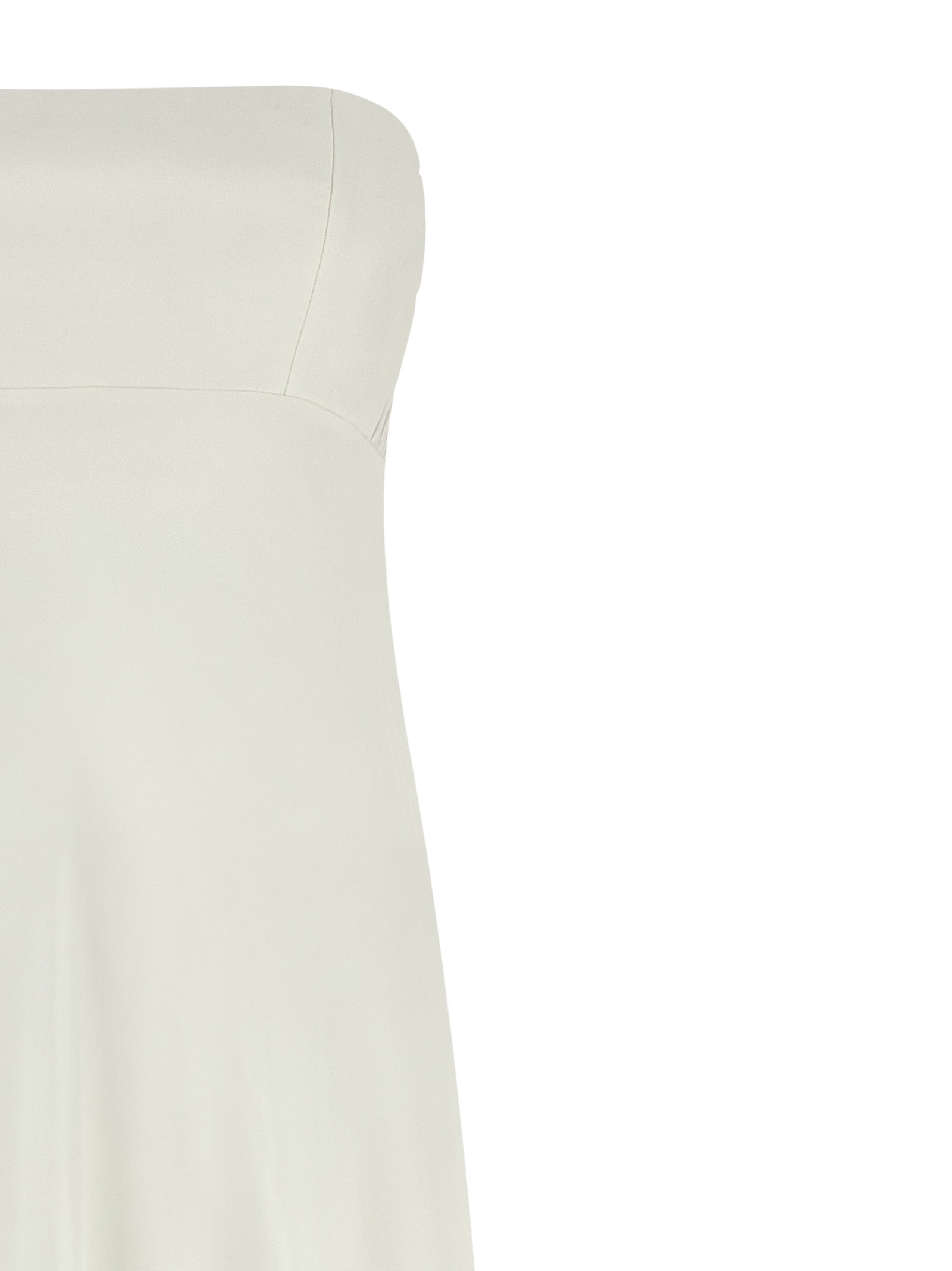 Giovanni Bedin White Silk Long Women's Dress