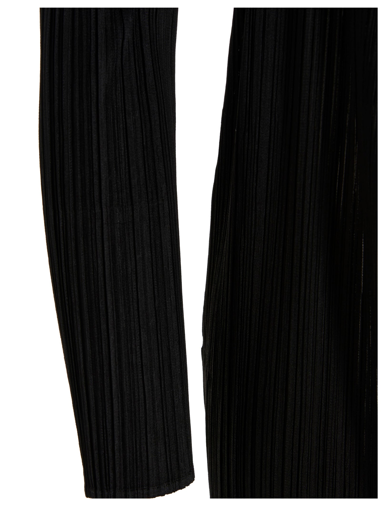 PLEATS PLEASE ISSEY MIYAKE Black Polyester Women's Cardigan