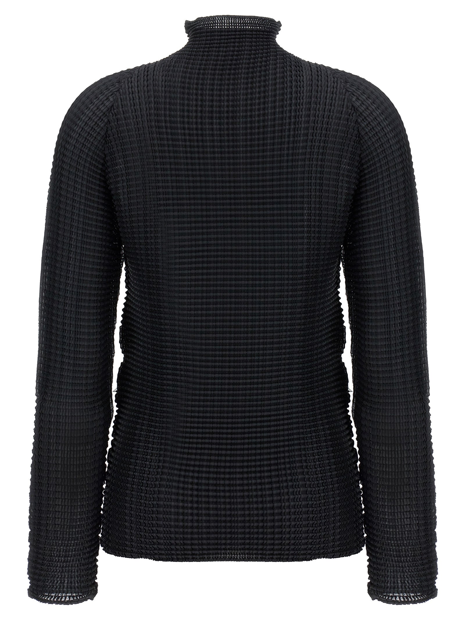 Issey Miyake Black Polyester Women's Cardigan