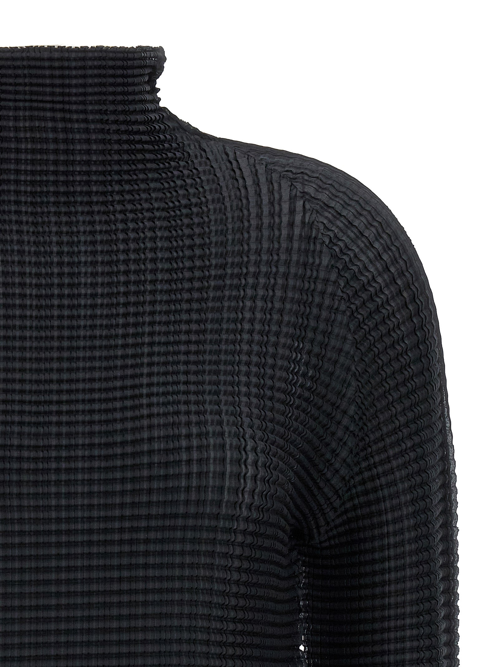 Issey Miyake Black Polyester Women's Cardigan