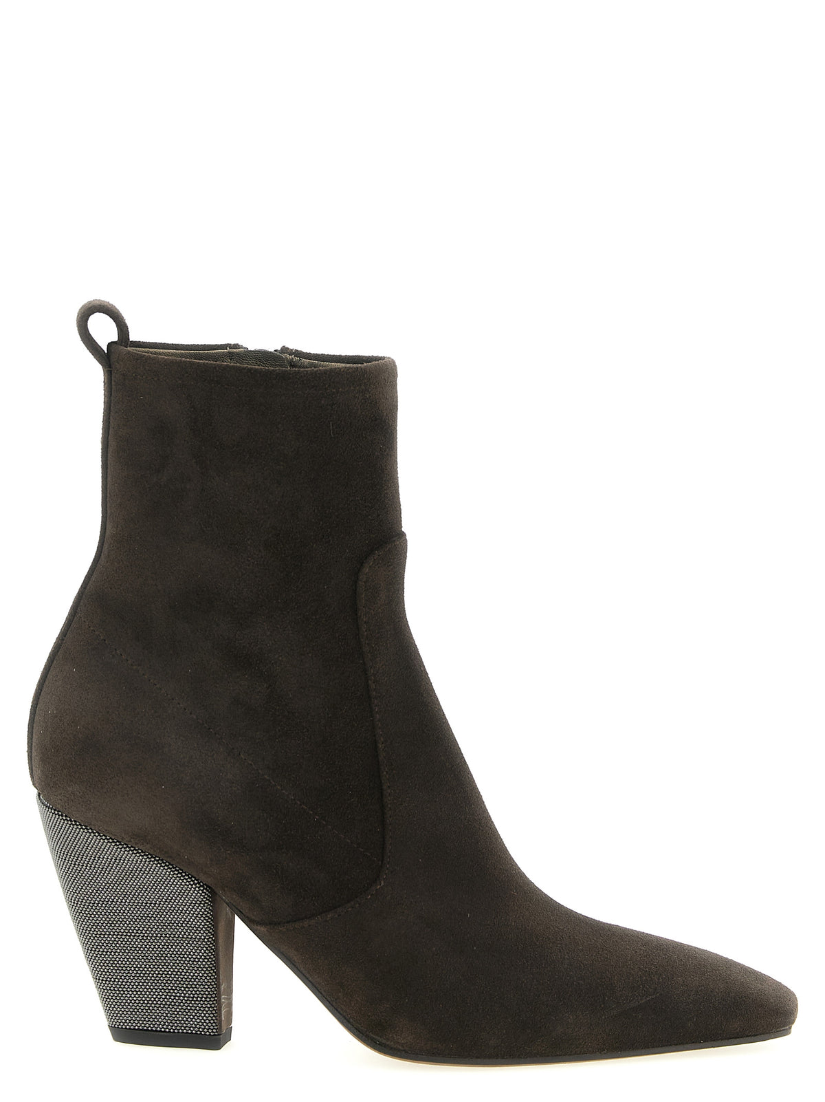 Brunello Cucinelli Brown Calfskin Ankle Women's Boots
