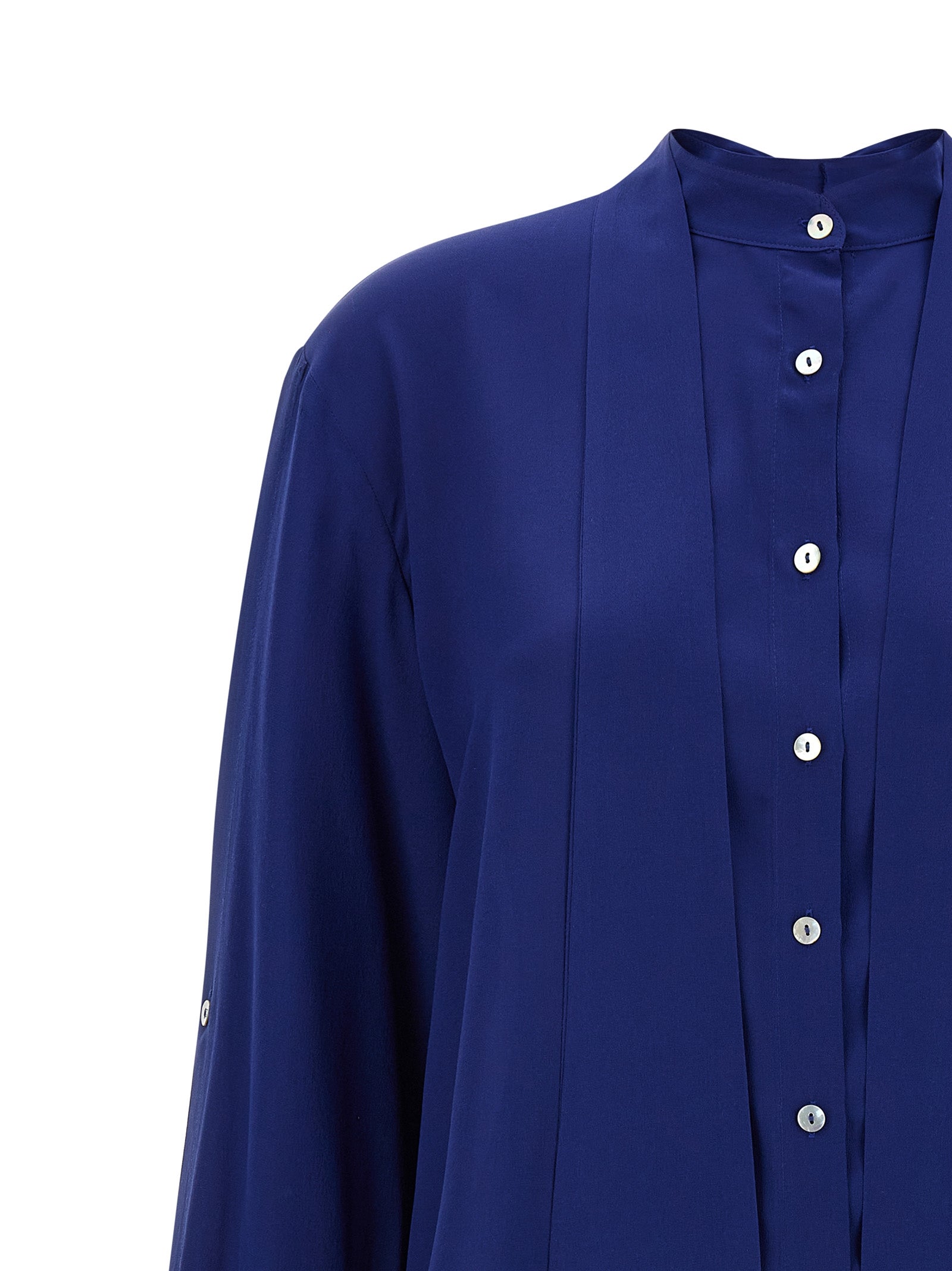 DI.LA3 PARI' Blue Silk Women's Blouse