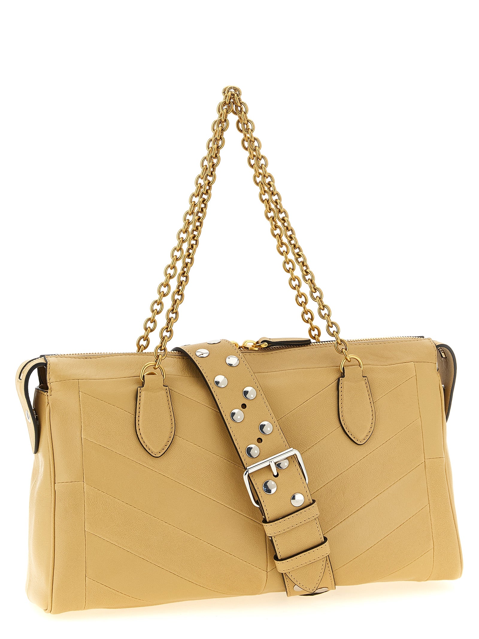 Valentino Garavani Beige Lamb Leather Shoulder Women's Bag