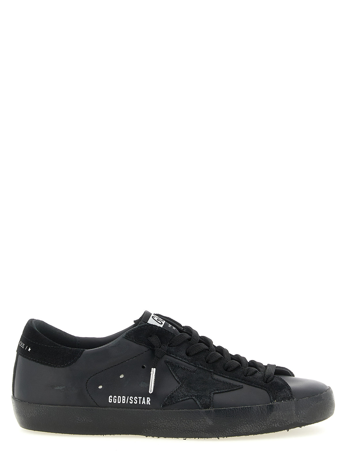 Golden Goose Black Cowhide Low Top Men's Sneakers