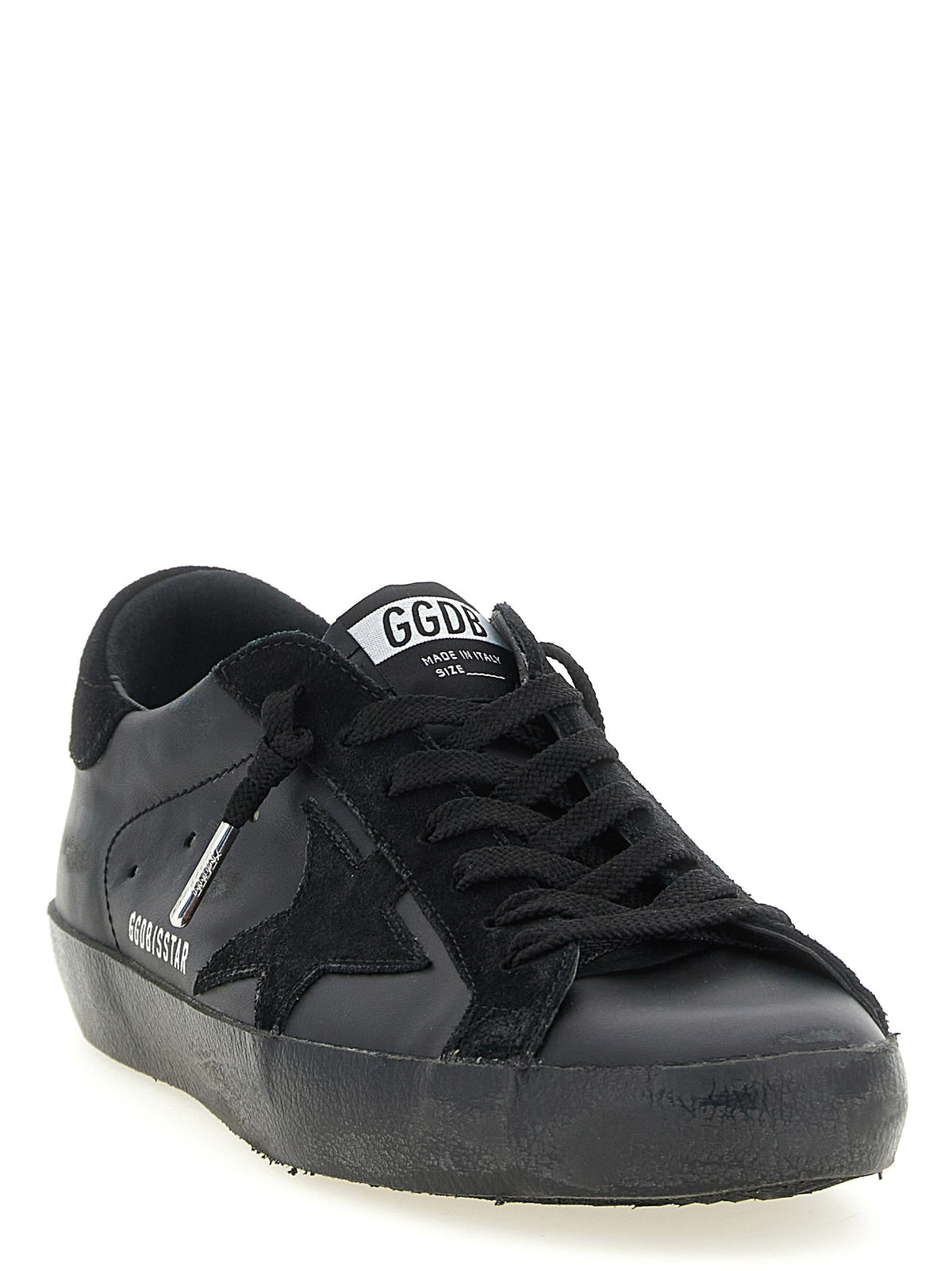 Golden Goose Black Cowhide Low Top Men's Sneakers