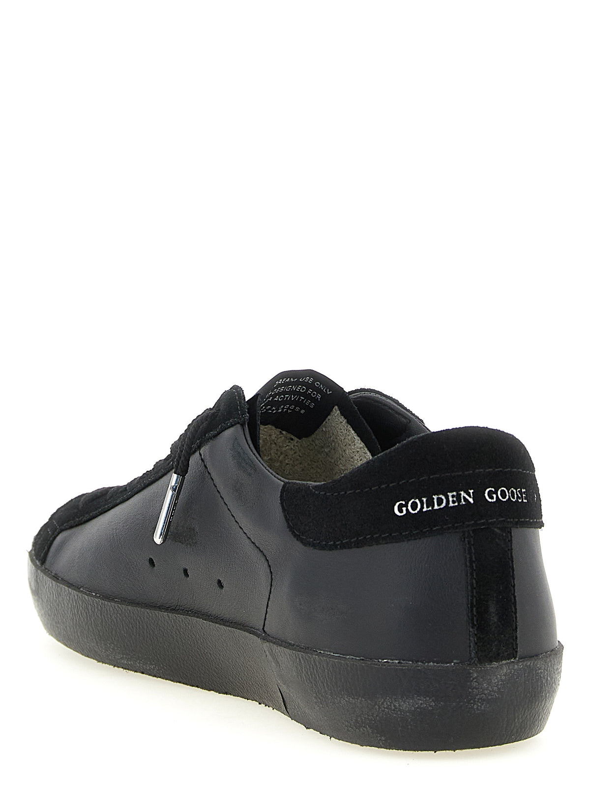 Golden Goose Black Cowhide Low Top Men's Sneakers
