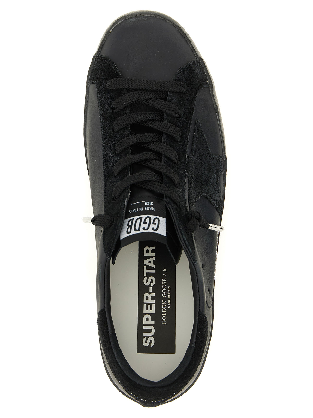 Golden Goose Black Cowhide Low Top Men's Sneakers