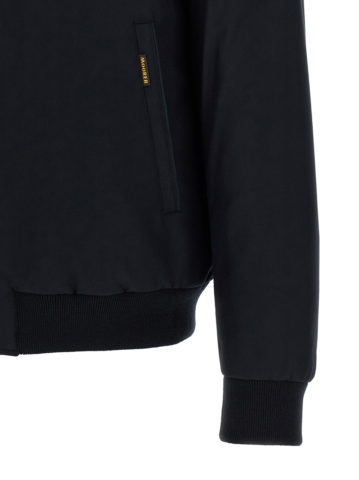 MooRER Blue Wool Men's Bomber