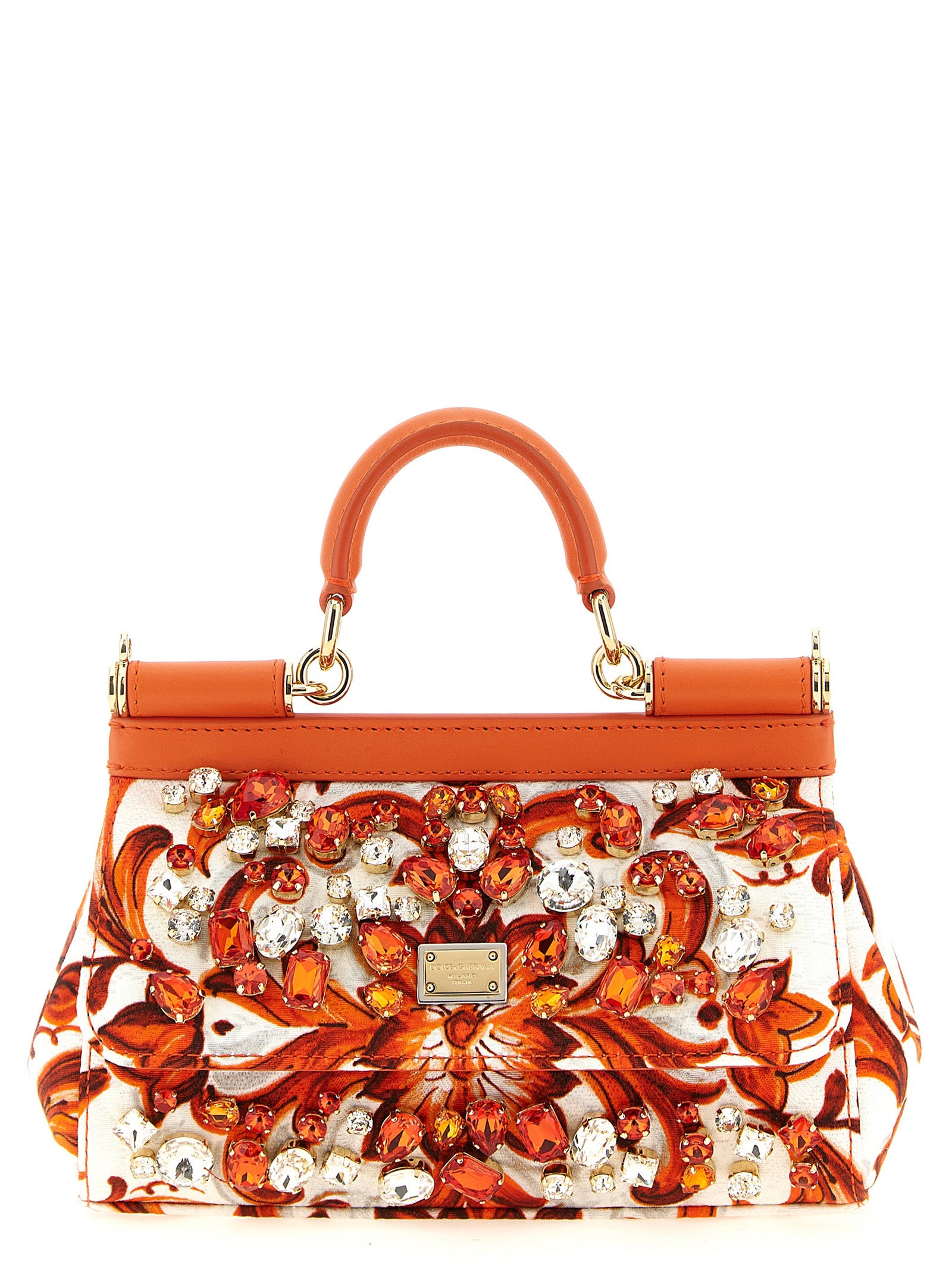 Dolce & Gabbana Orange Cotton Women's Handbag