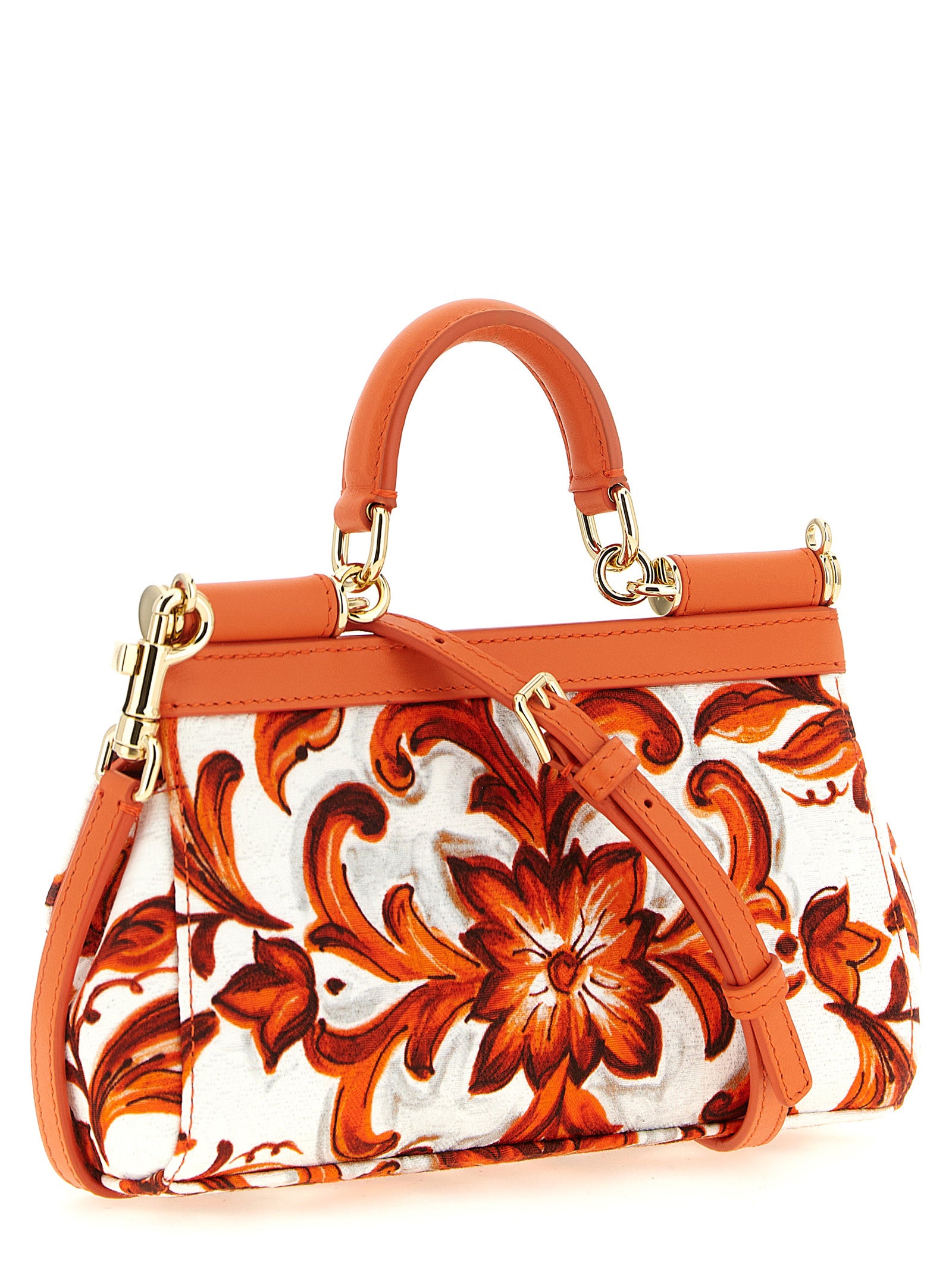 Dolce & Gabbana Orange Cotton Women's Handbag