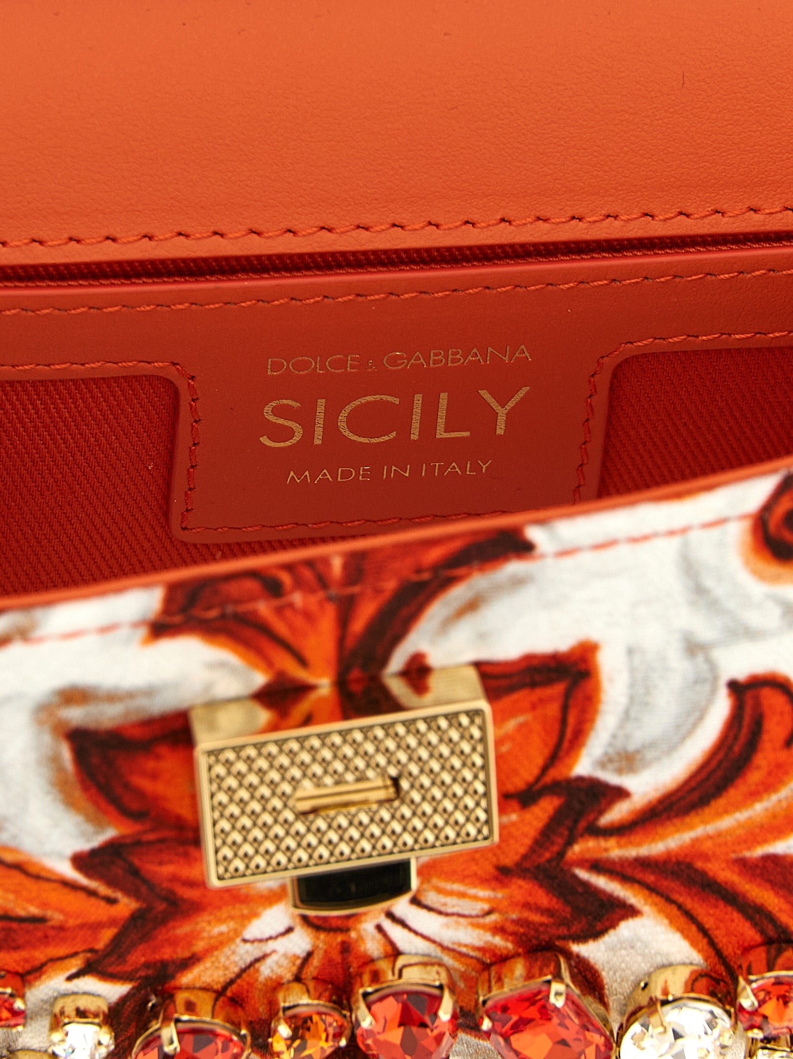 Dolce & Gabbana Orange Cotton Women's Handbag