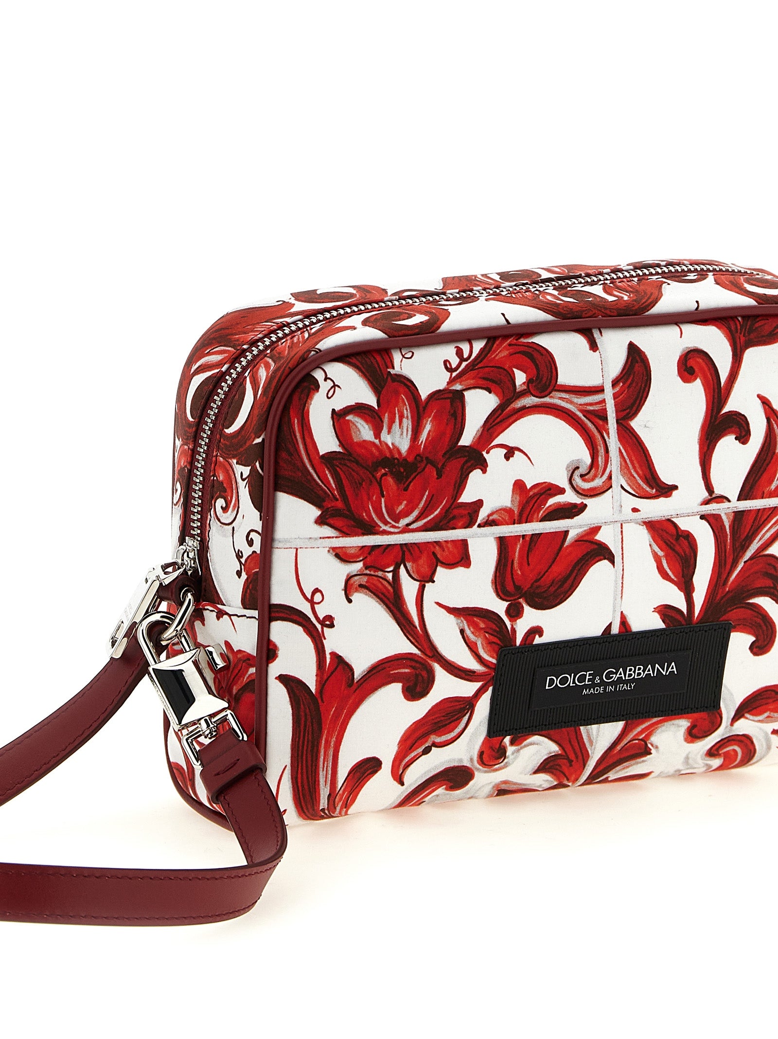Dolce & Gabbana Red Calfskin Men's Handbag