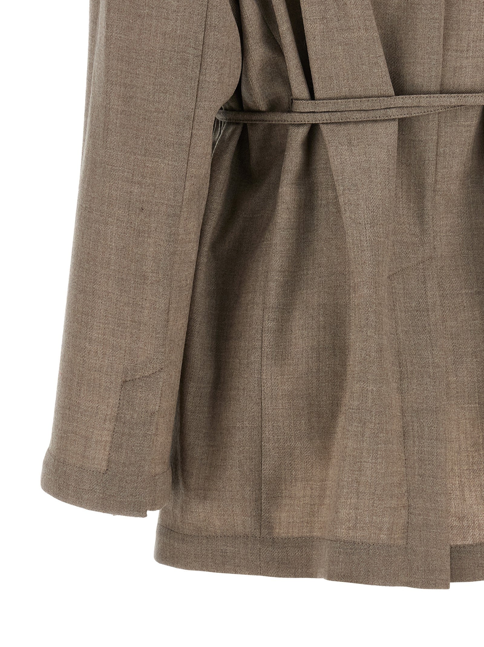 Brunello Cucinelli Beige Virgin Wool Women's Blazer