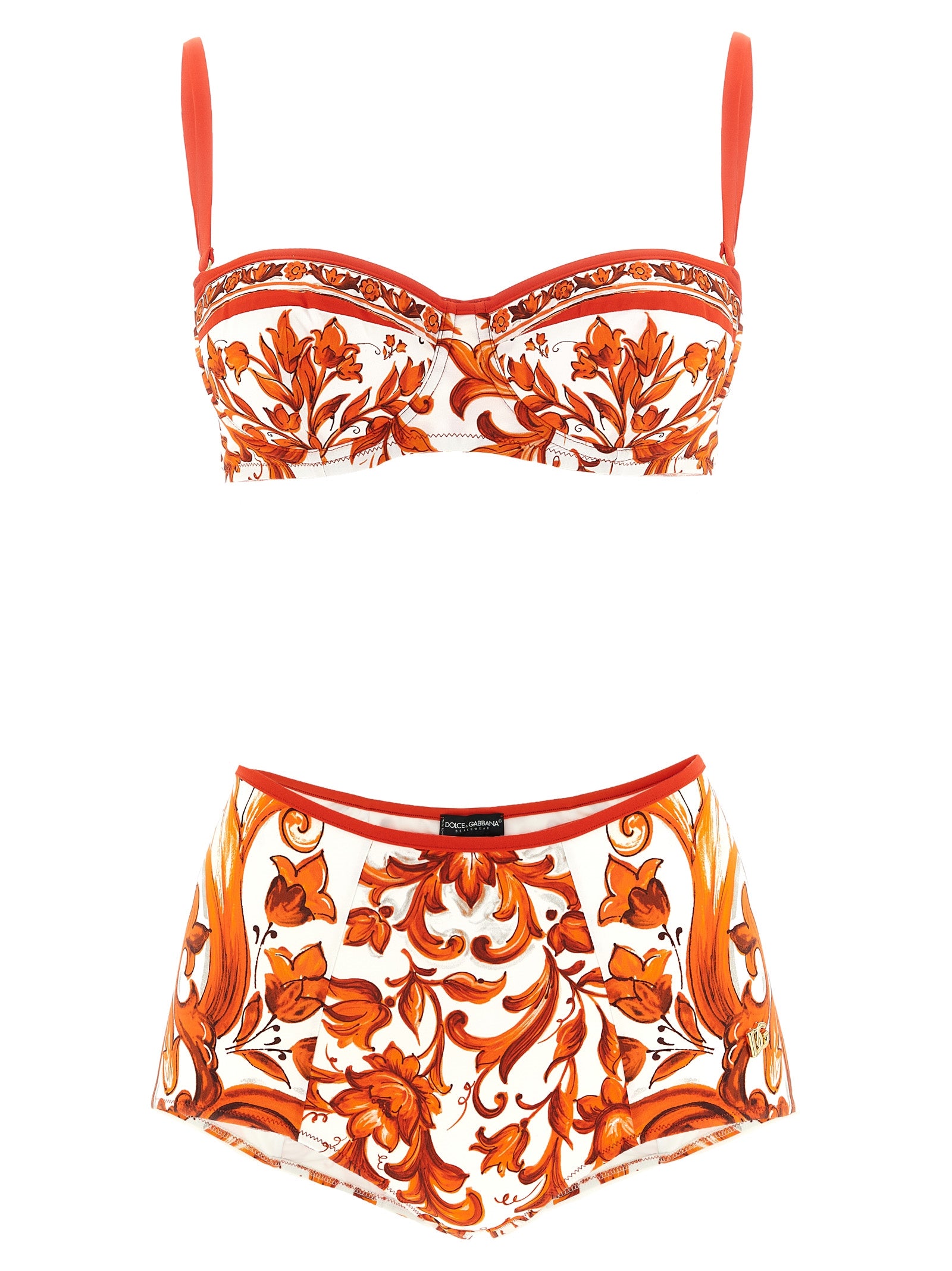 Dolce & Gabbana Orange Polyamide Women's Bikini