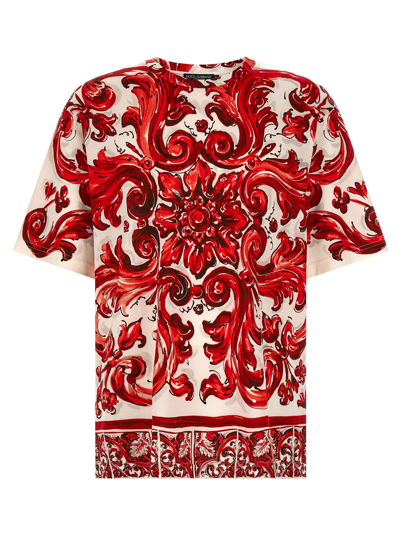 Dolce & Gabbana Red Cotton Men's T-Shirt