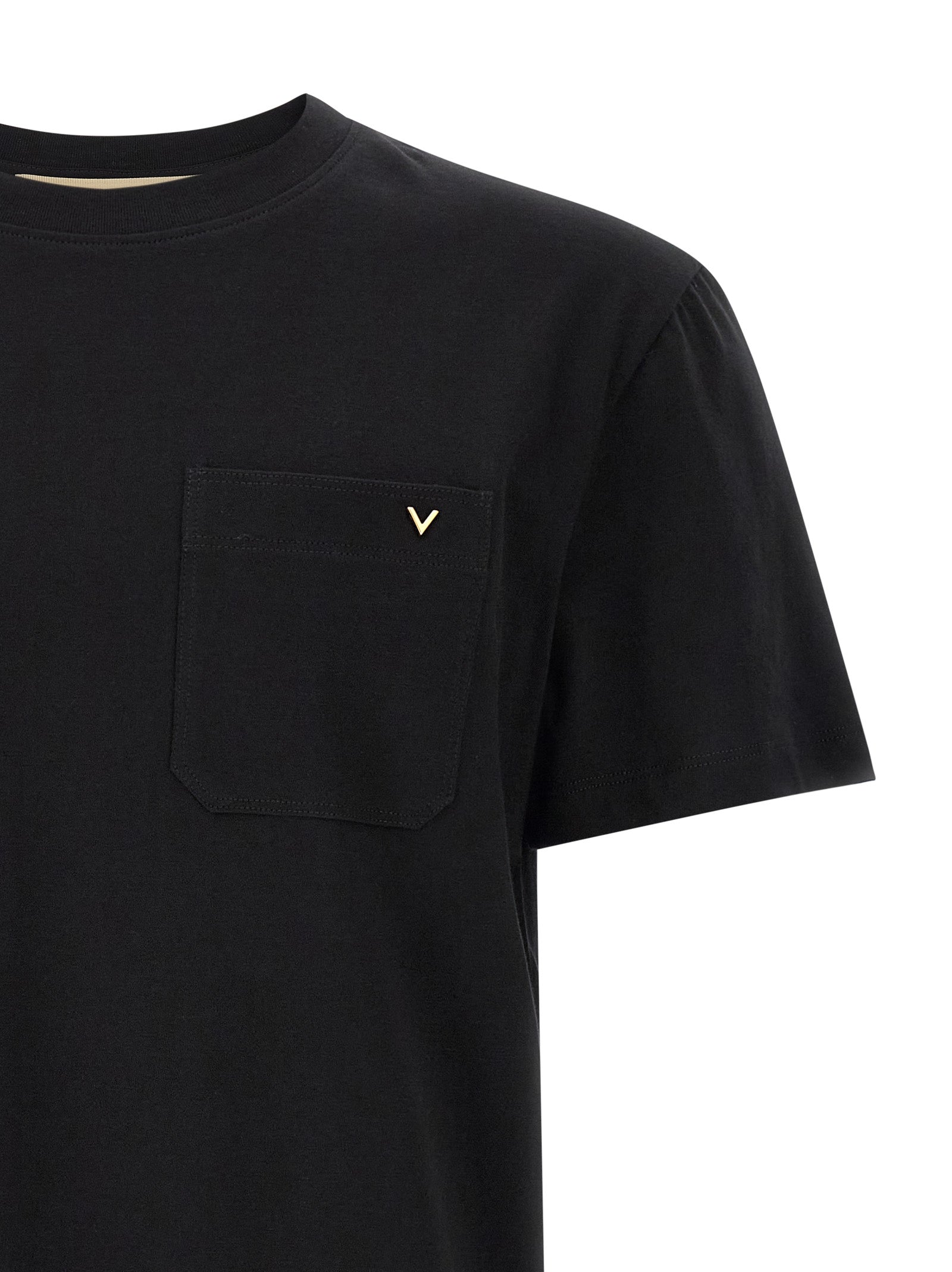 Valentino Garavani Black Cotton Men's T-Shirt