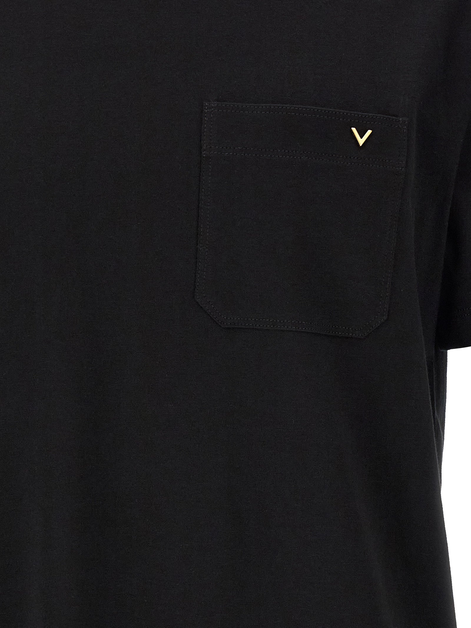 Valentino Garavani Black Cotton Men's T-Shirt
