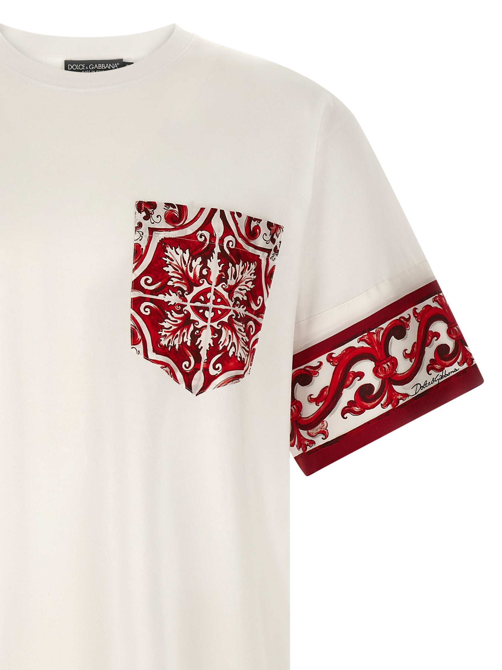 Dolce & Gabbana Red Cotton Men's T-Shirt