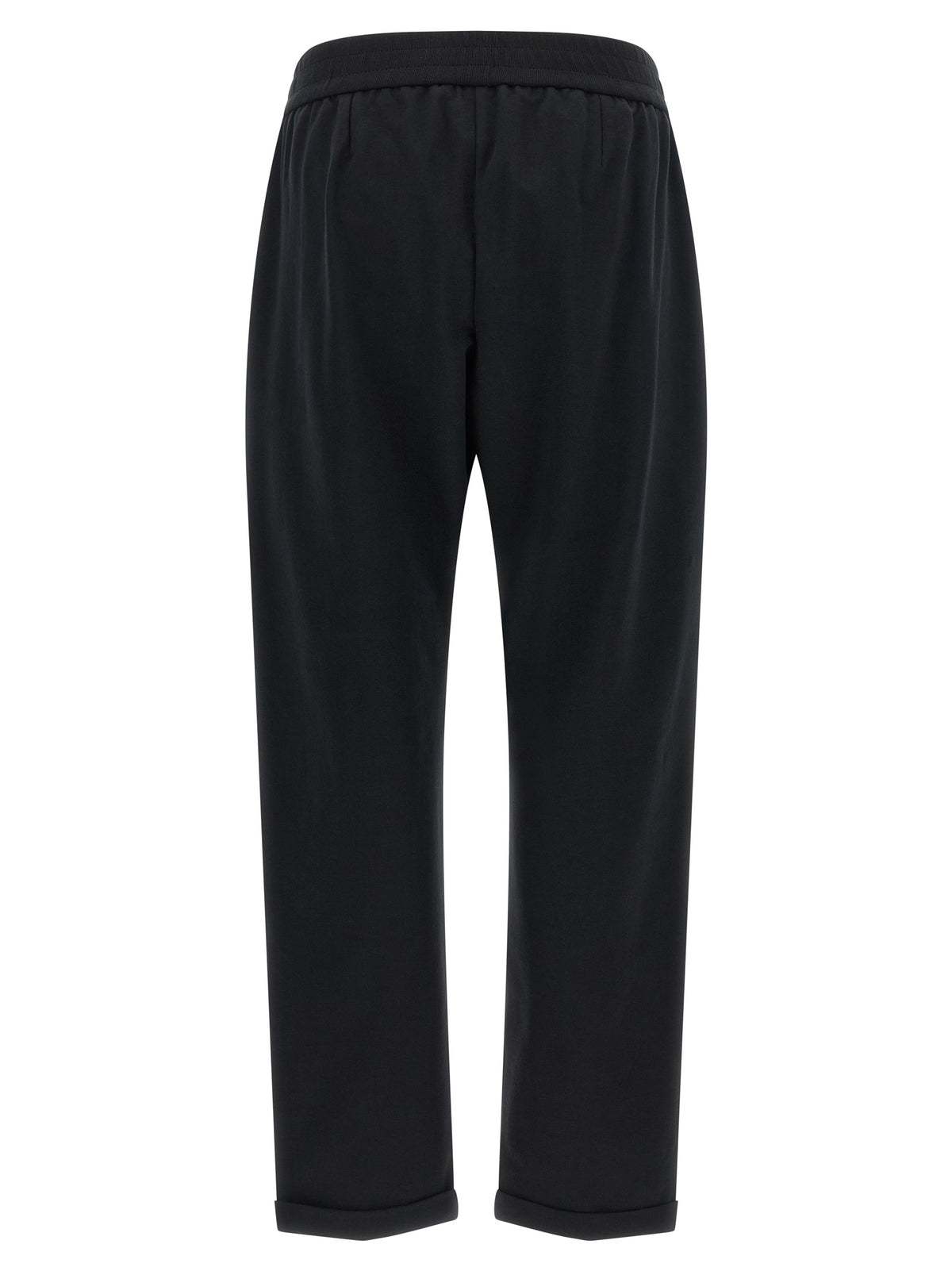 Brunello Cucinelli Black Cotton Joggers (Workout Women's Pants)
