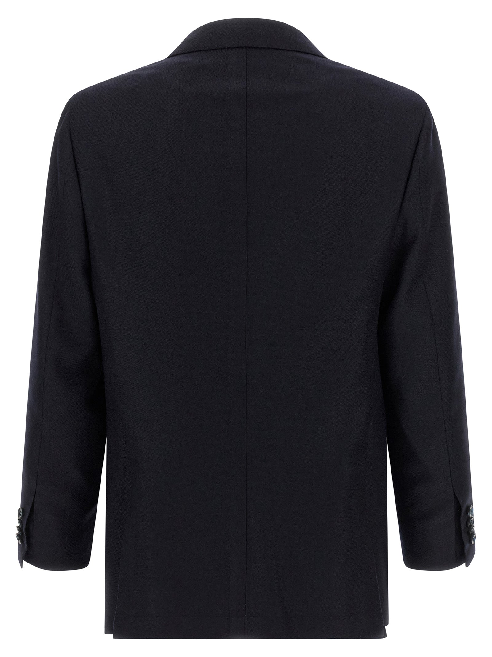 Kiton Blue Virgin Wool Two-Piece Men's Suit