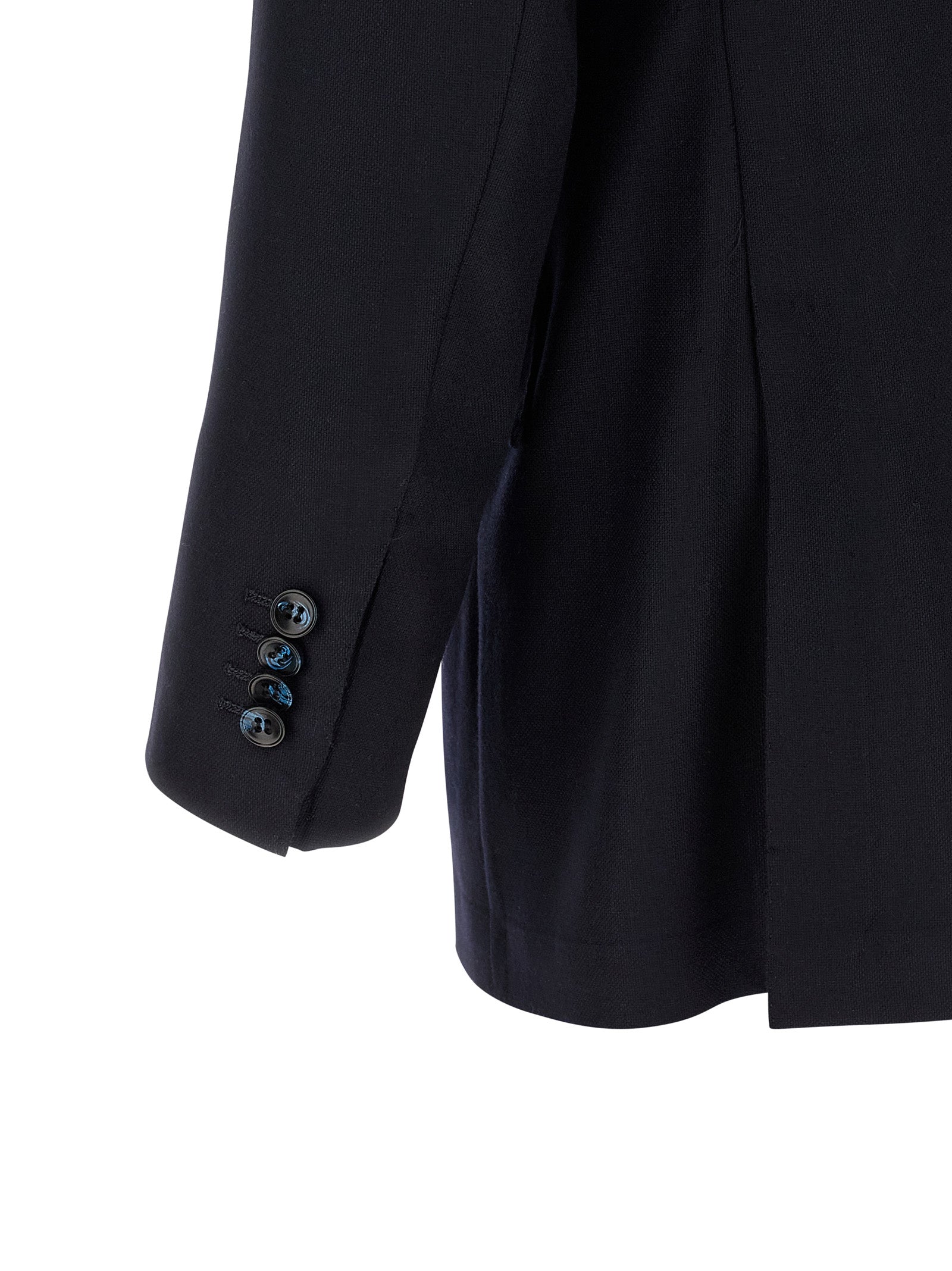 Kiton Blue Virgin Wool Two-Piece Men's Suit