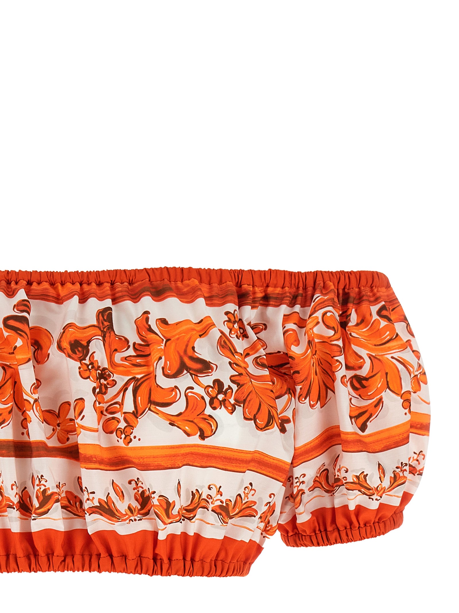 Dolce & Gabbana Orange Cotton Women's Blouse