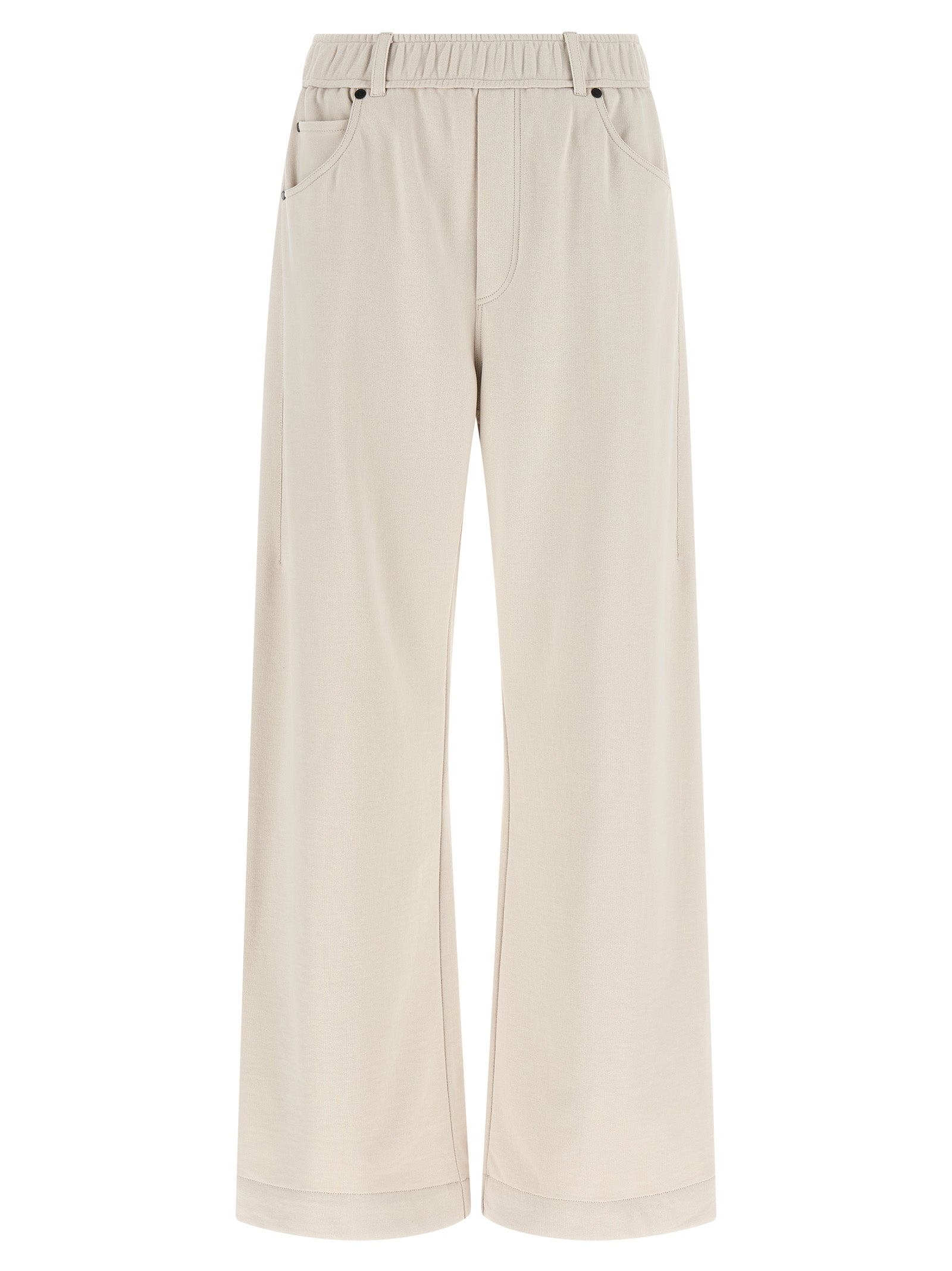 Brunello Cucinelli Beige Cotton Athletic Women's Pants