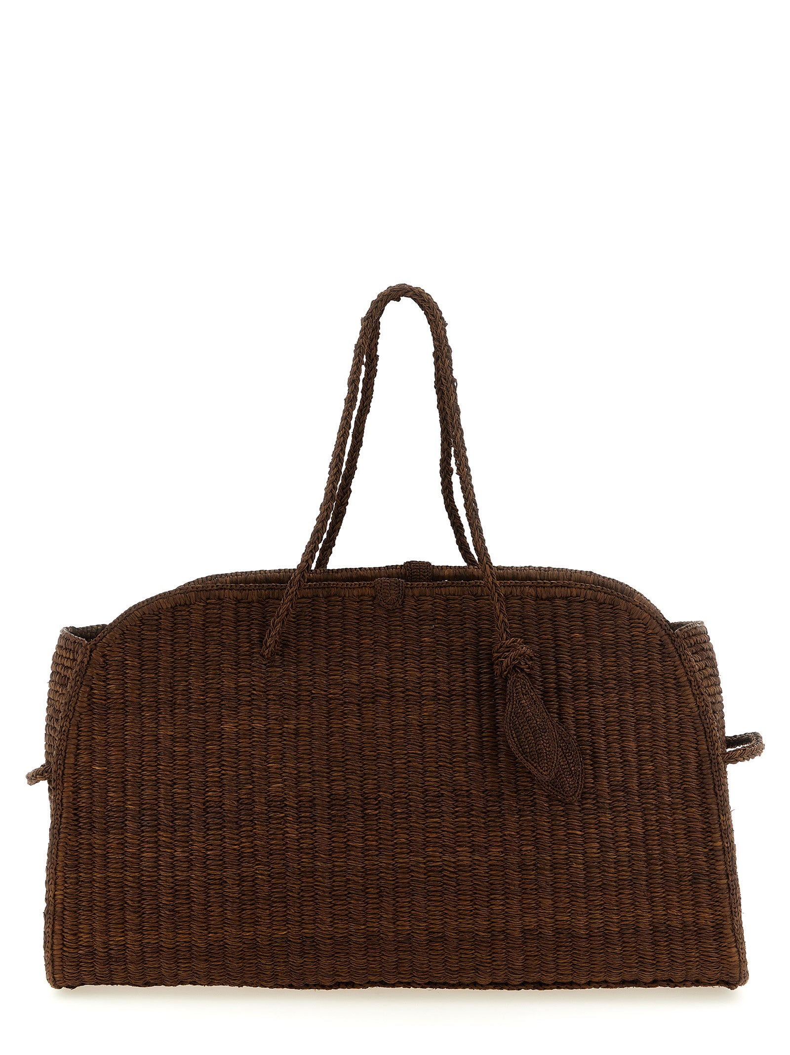 Jacquemus Brown Raffia Tote Women's Bag