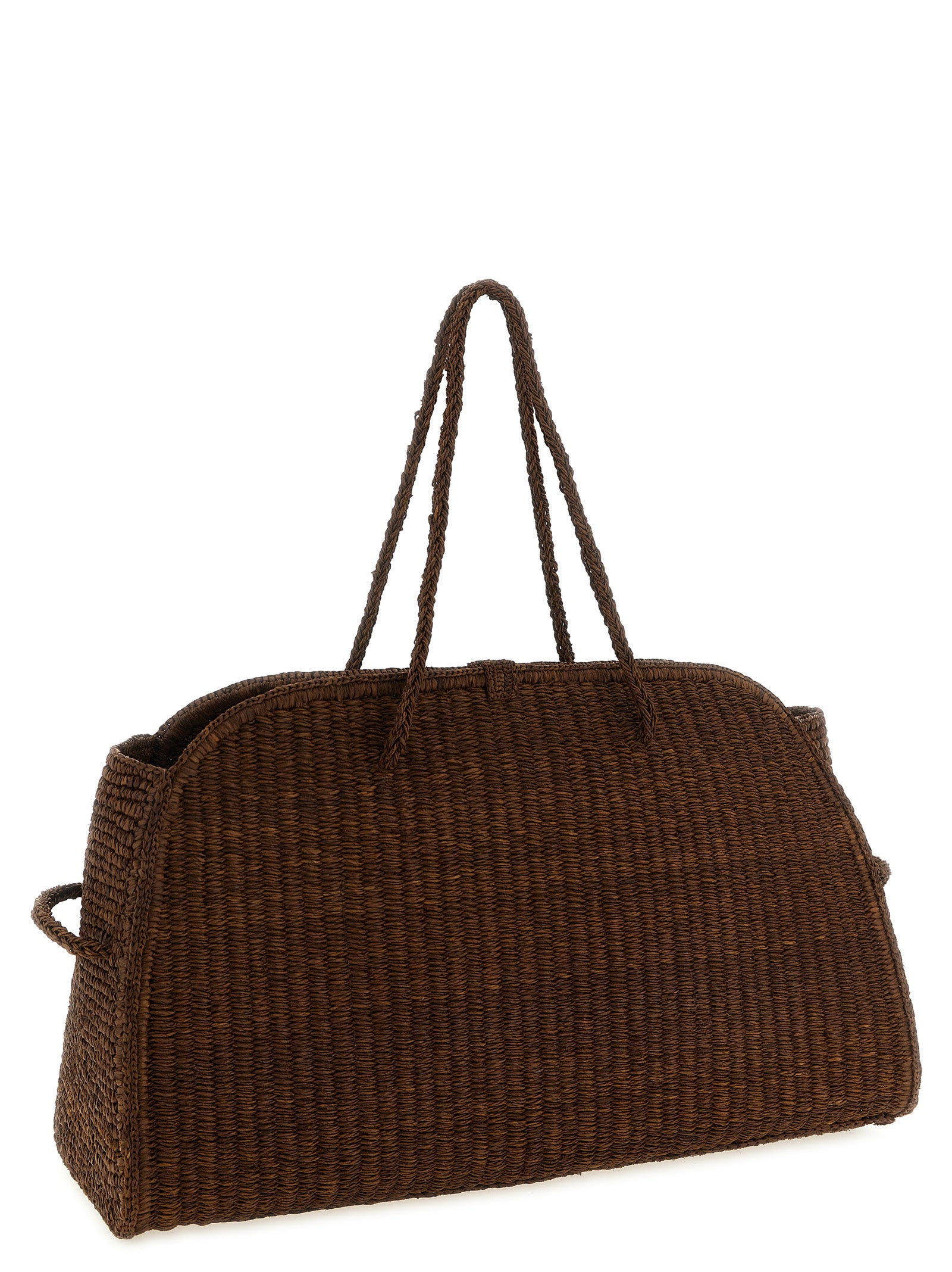 Jacquemus Brown Raffia Tote Women's Bag