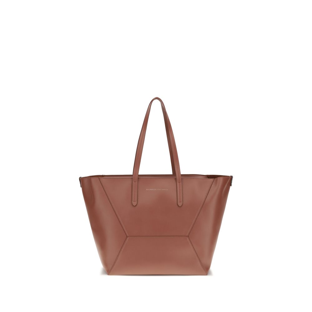 Brunello Cucinelli Multicolor Calf Leather Bos Taurus Shoulder Women's Bag