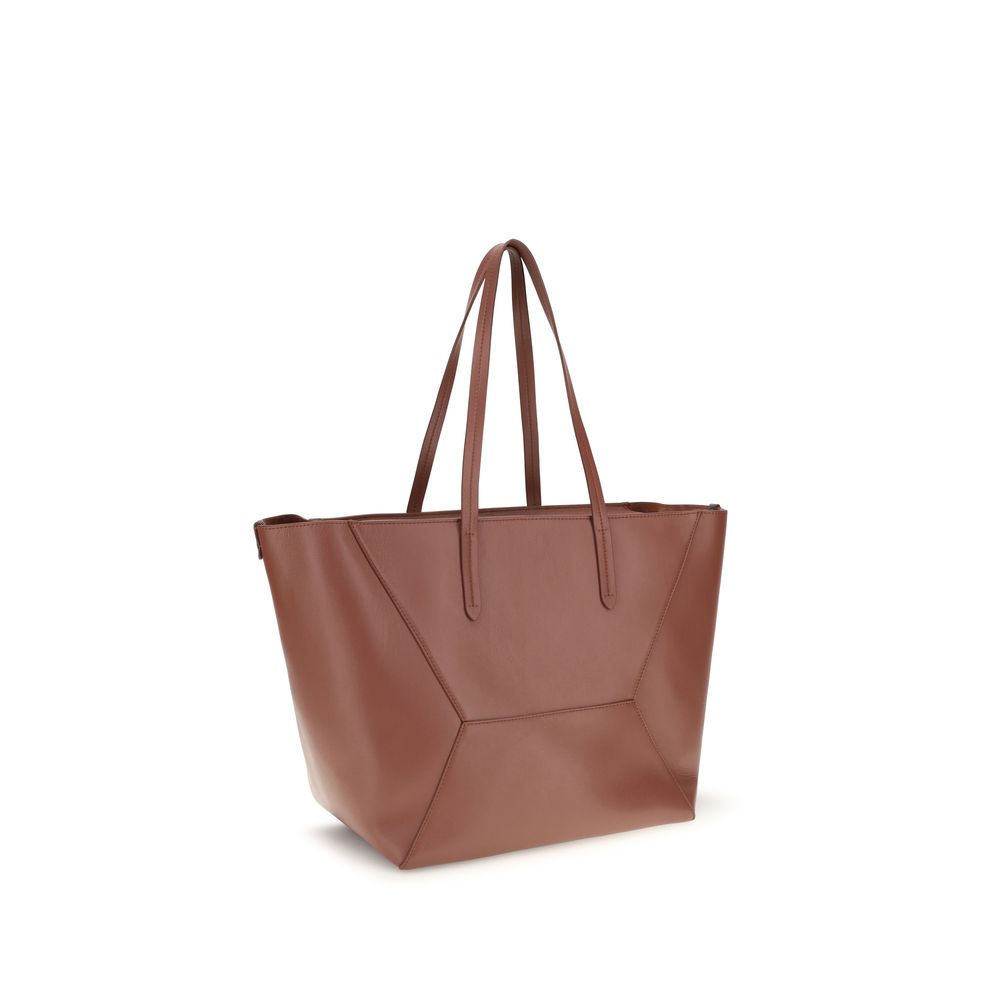 Brunello Cucinelli Multicolor Calf Leather Bos Taurus Shoulder Women's Bag