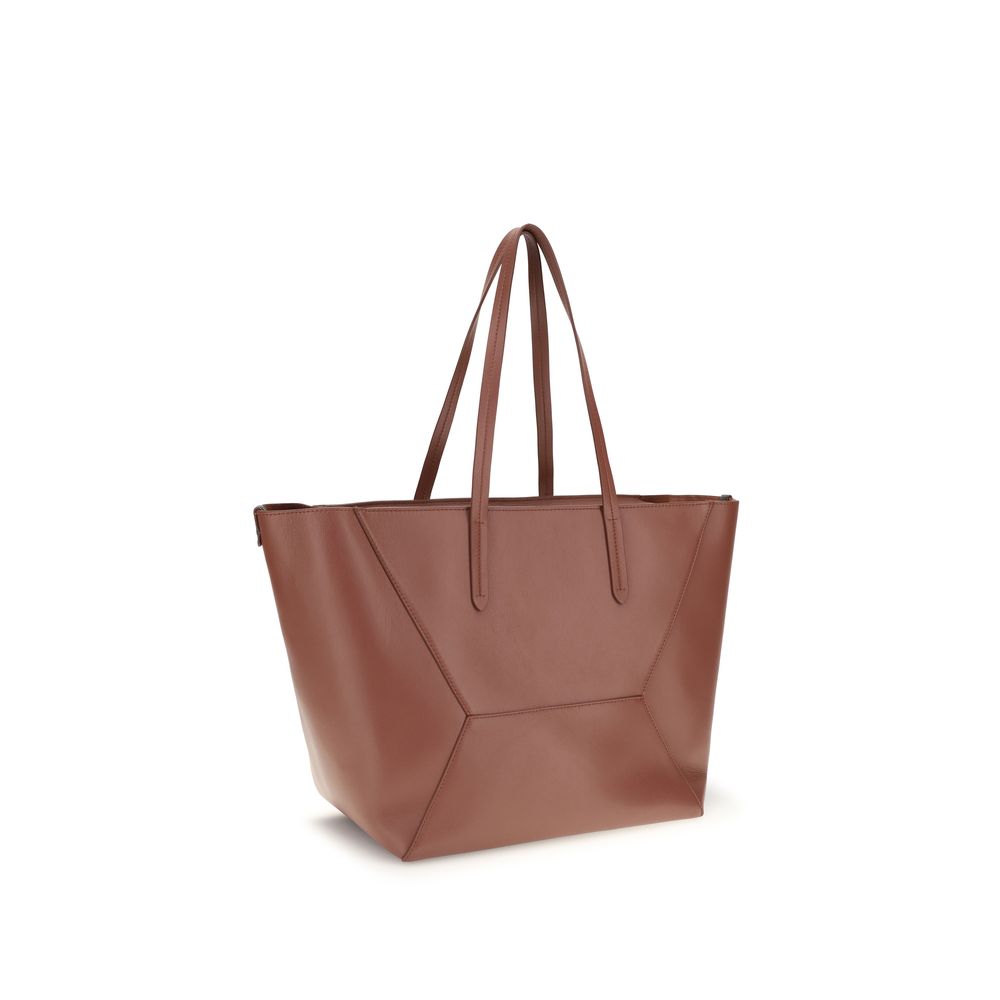 Brunello Cucinelli Multicolor Calf Leather Bos Taurus Shoulder Women's Bag