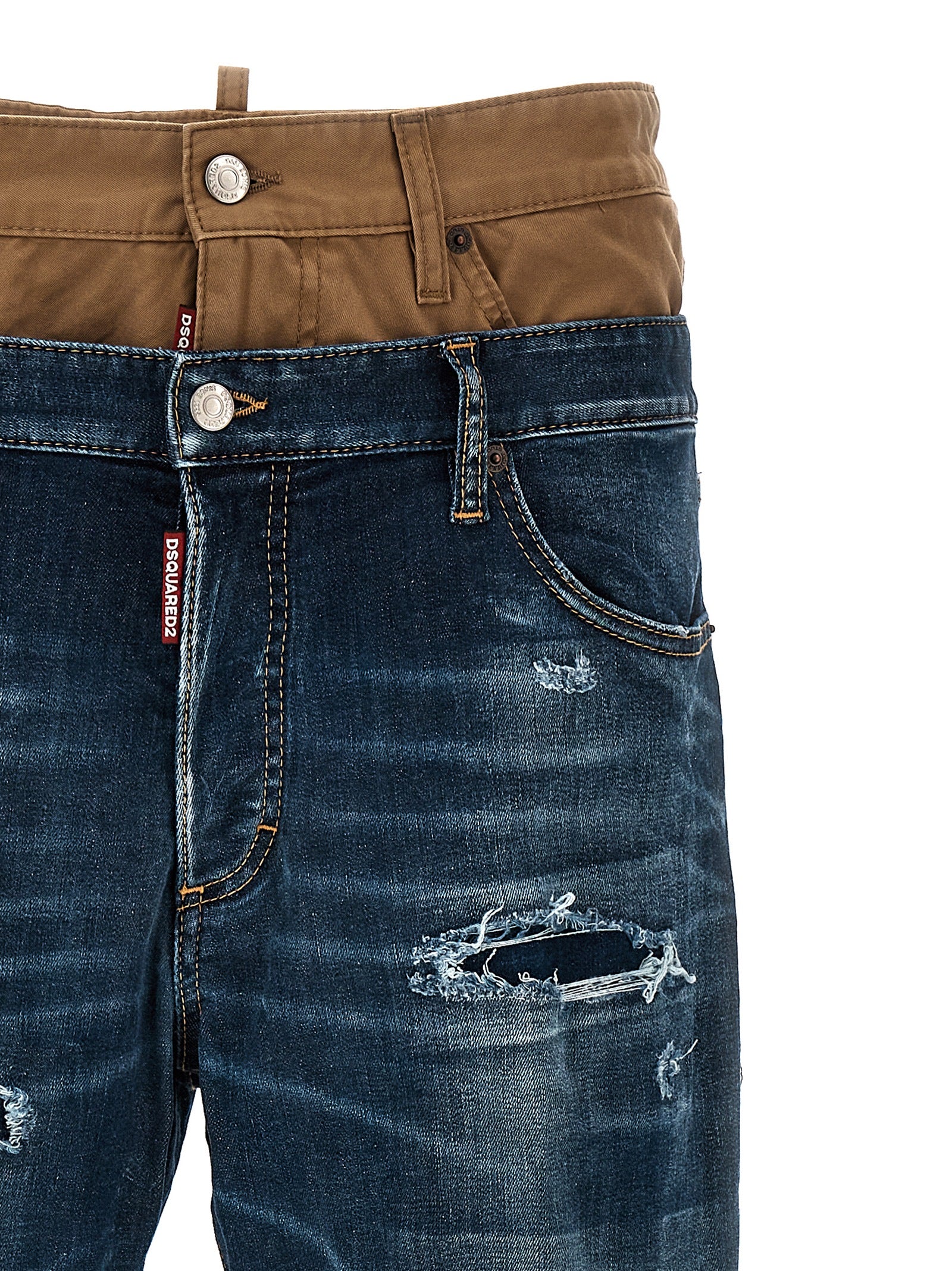 Dsquared² Blue Cotton Skinny Men's Jeans