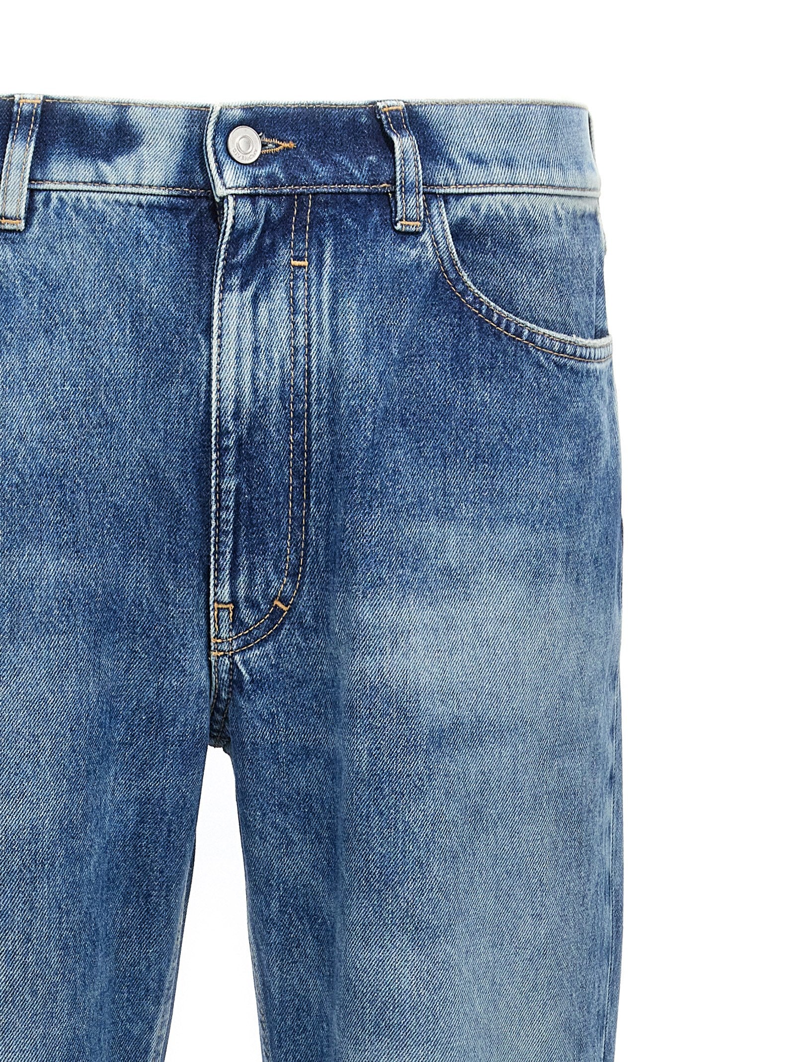 Givenchy Blue Cotton Straight-Leg Men's Jeans