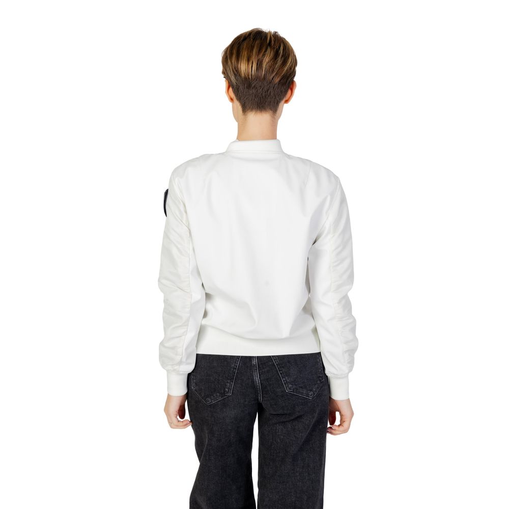 Blauer White Polyamide Women's Bomber