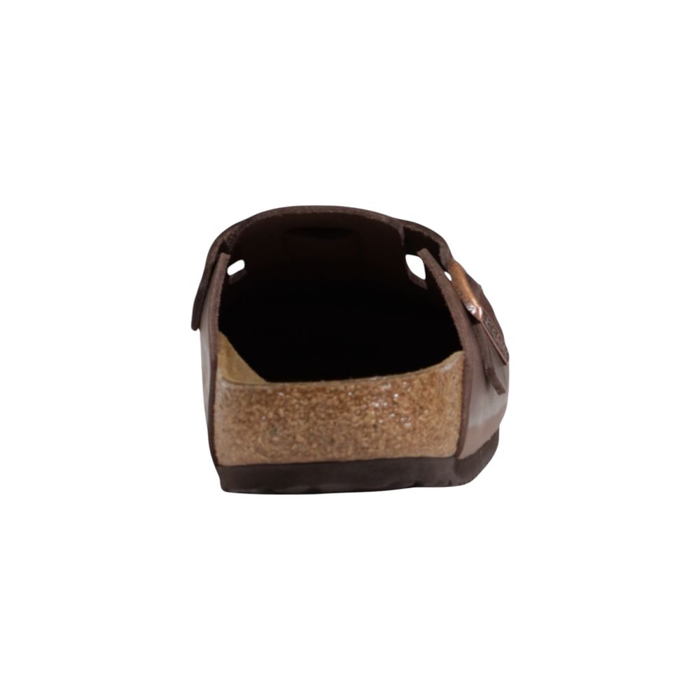 Birkenstock Brown Leather Flat Men's Sandals