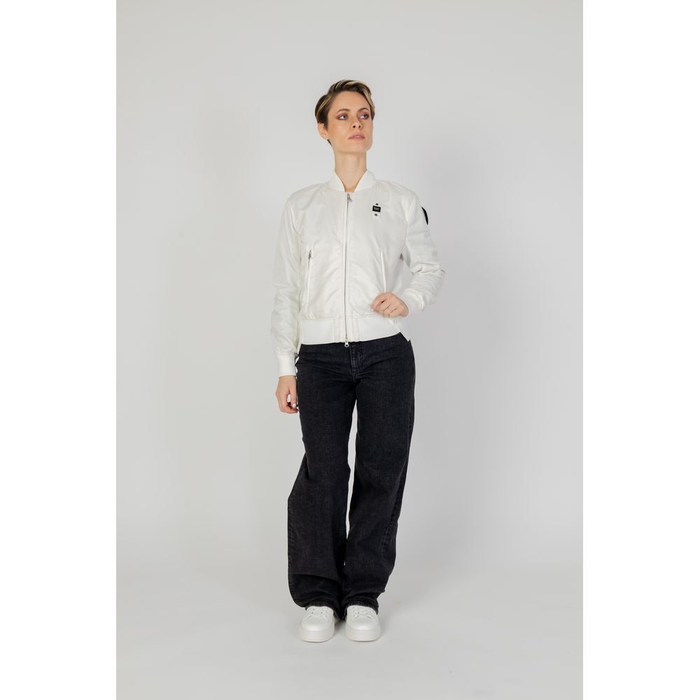 Blauer White Polyamide Women's Bomber