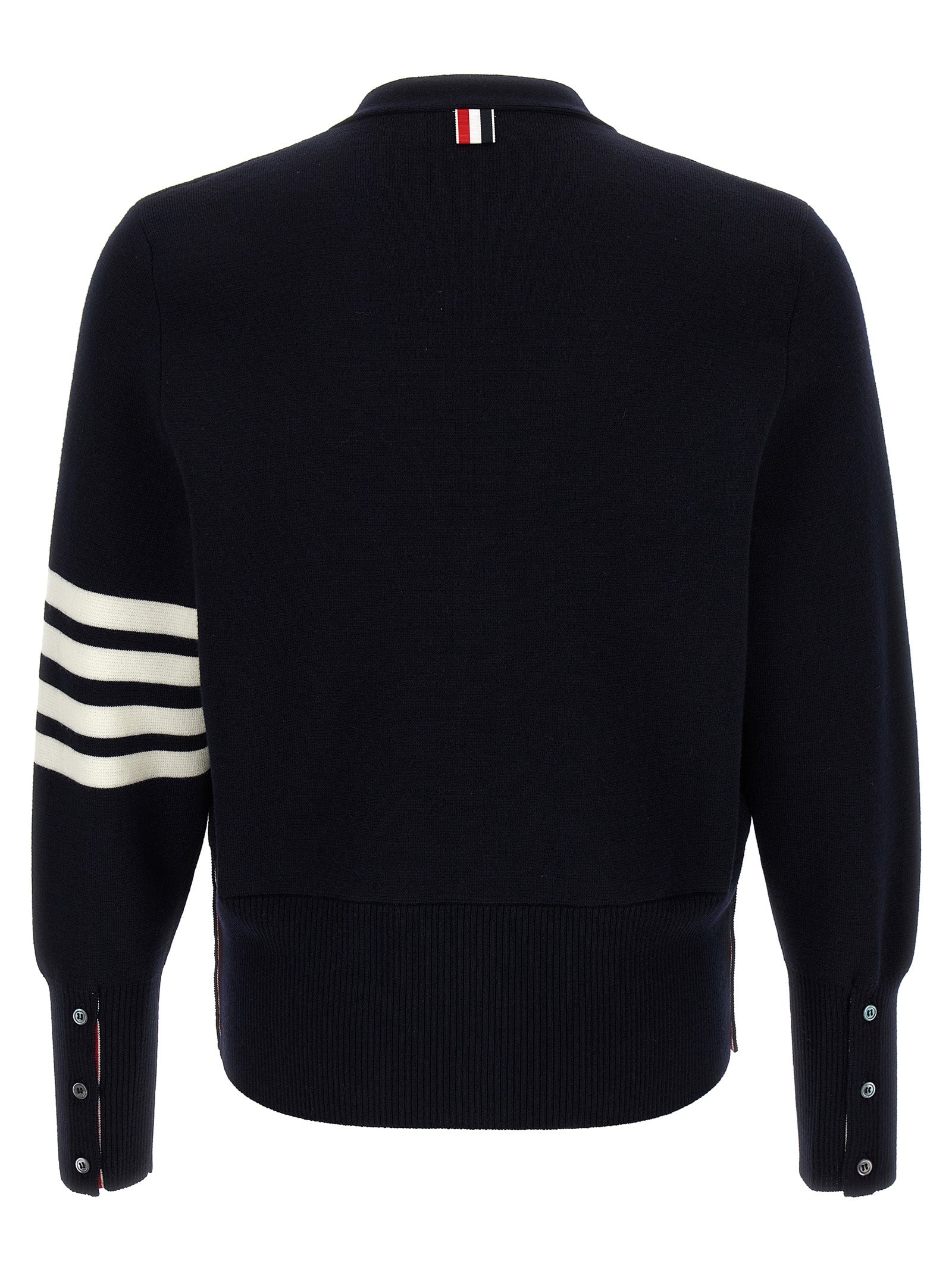Thom Browne Blue Virgin Wool Men's Cardigan