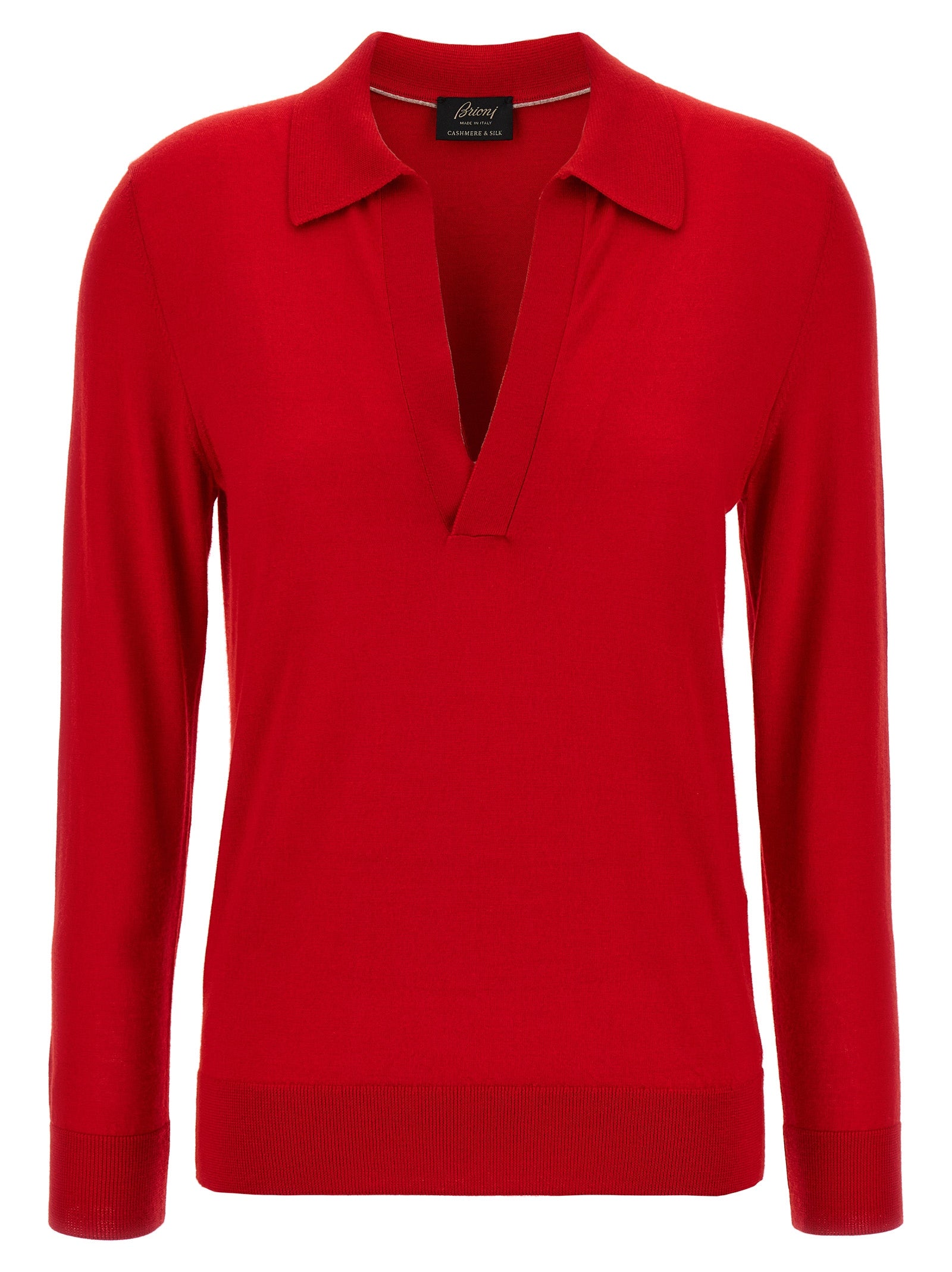 Brioni Multicolor Cashmere Polo Women's Shirt