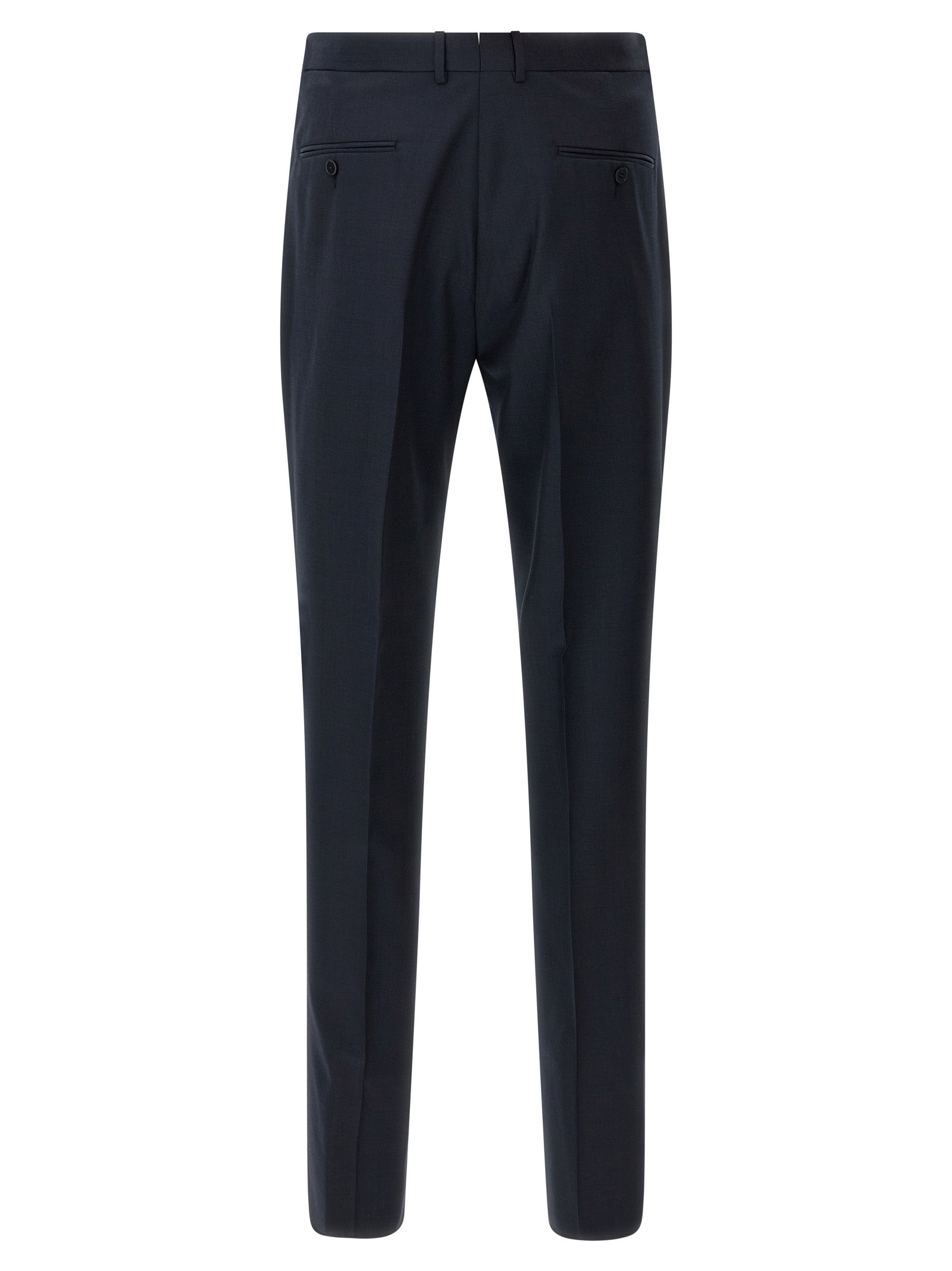 ZEGNA Blue Wool Two-Piece Men's Suit