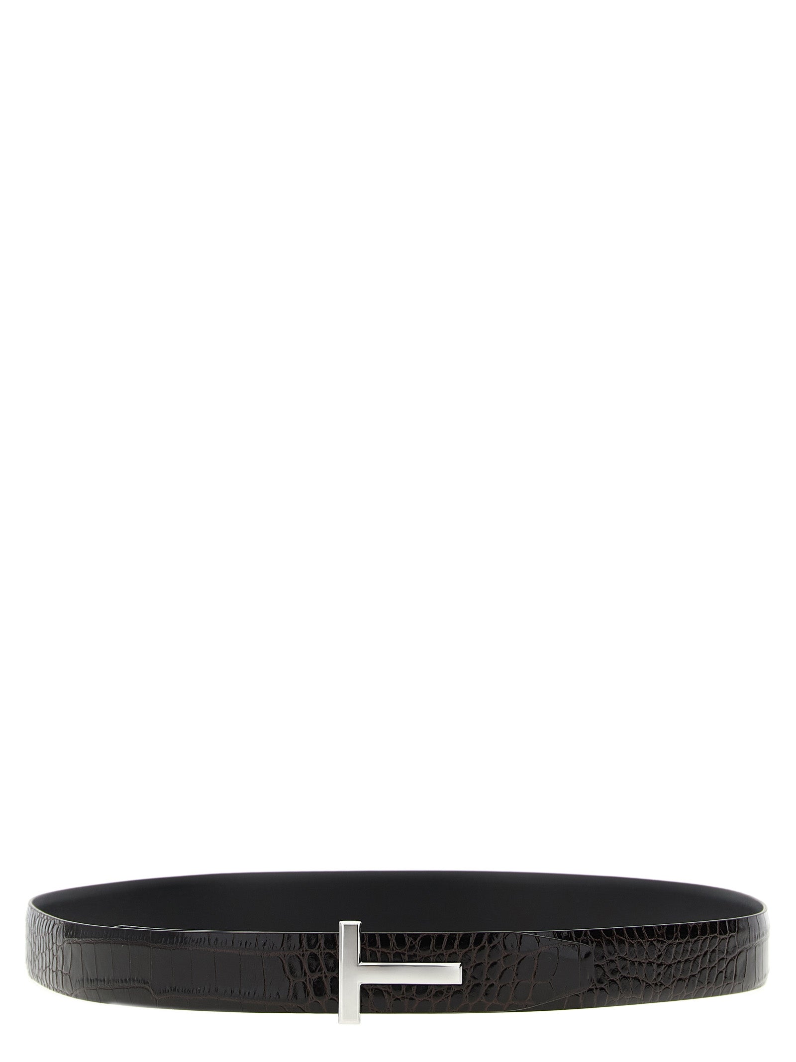 Tom Ford Brown Calfskin Regular Men's Belt