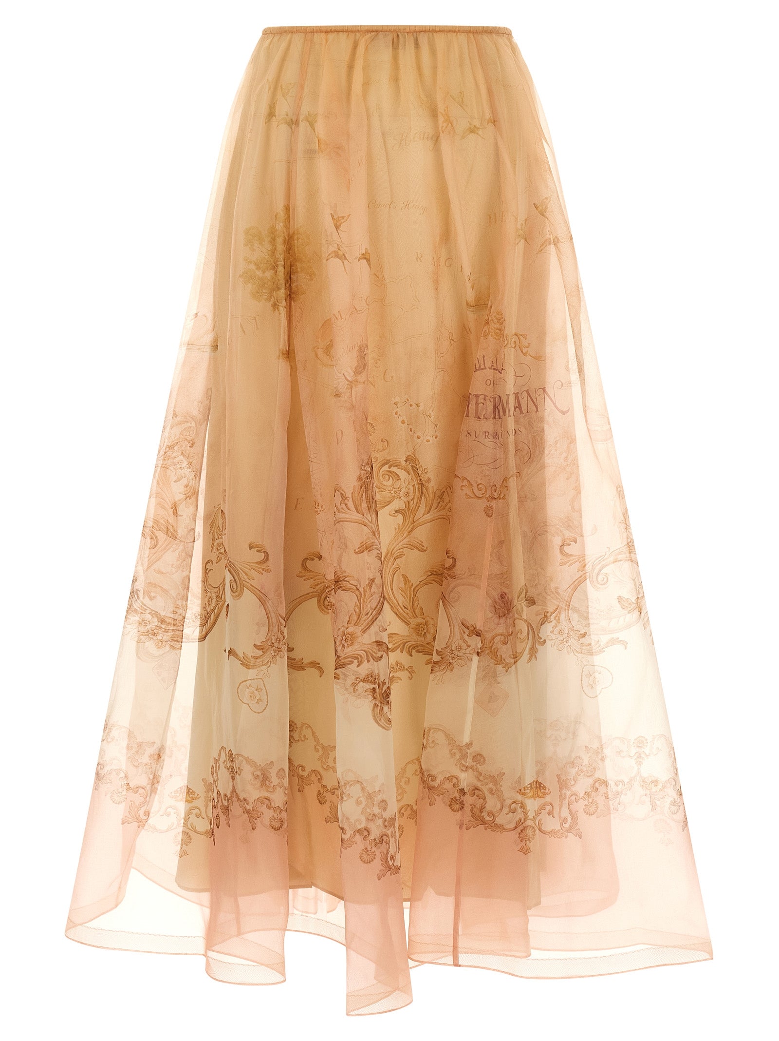 Zimmermann Beige Silk Mini Women's Skirt