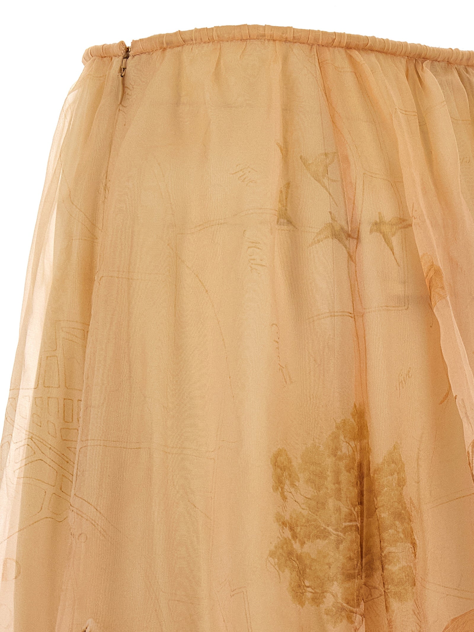 Zimmermann Beige Silk Mini Women's Skirt
