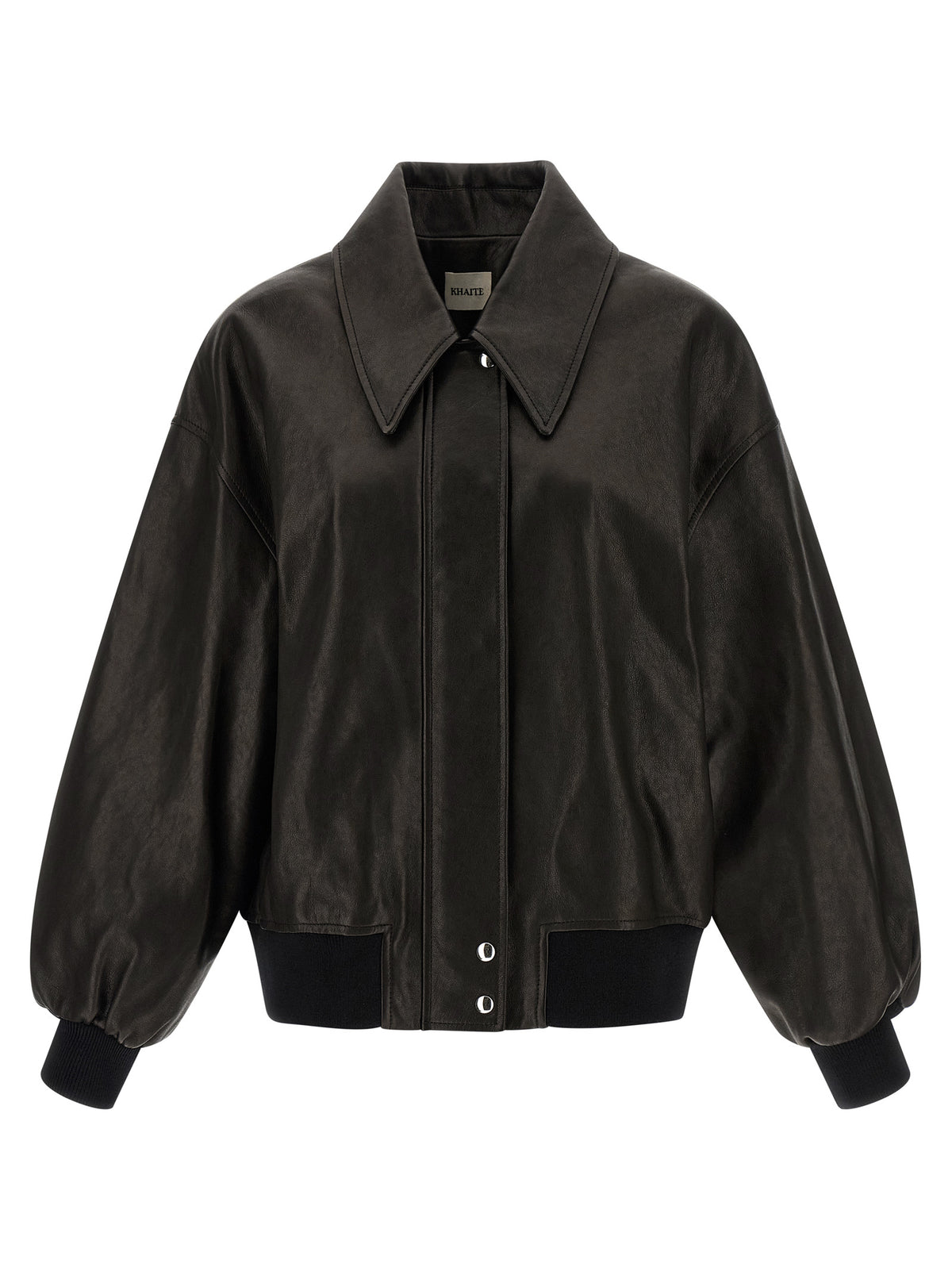 Khaite Black Lamb Leather Leather Women's Jacket