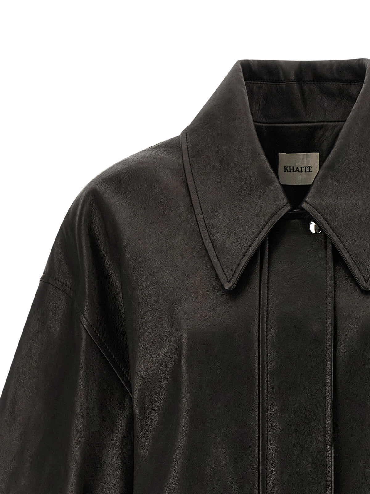 Khaite Black Lamb Leather Leather Women's Jacket