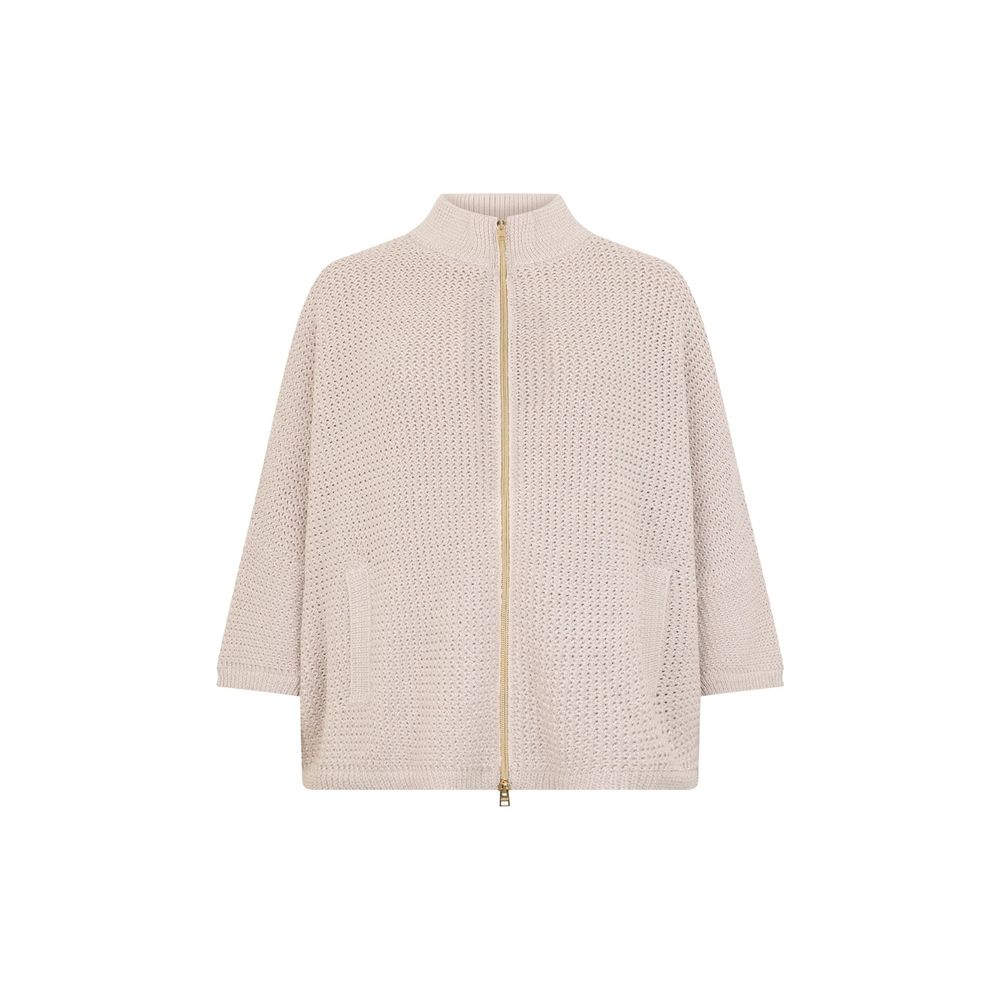 Herno Beige Cotton Women's Cardigan