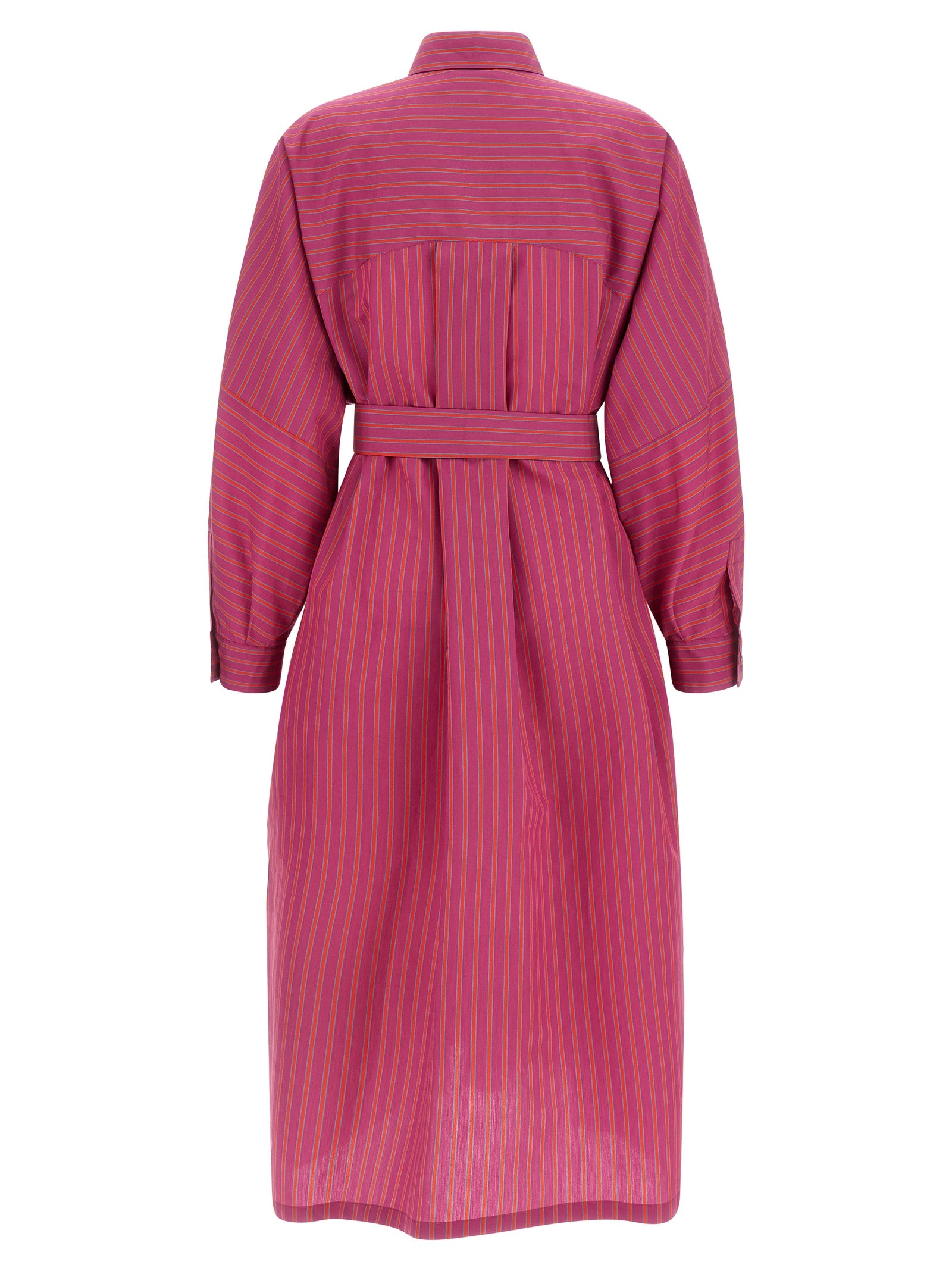 Max Mara Purple Cotton Long Women's Dress