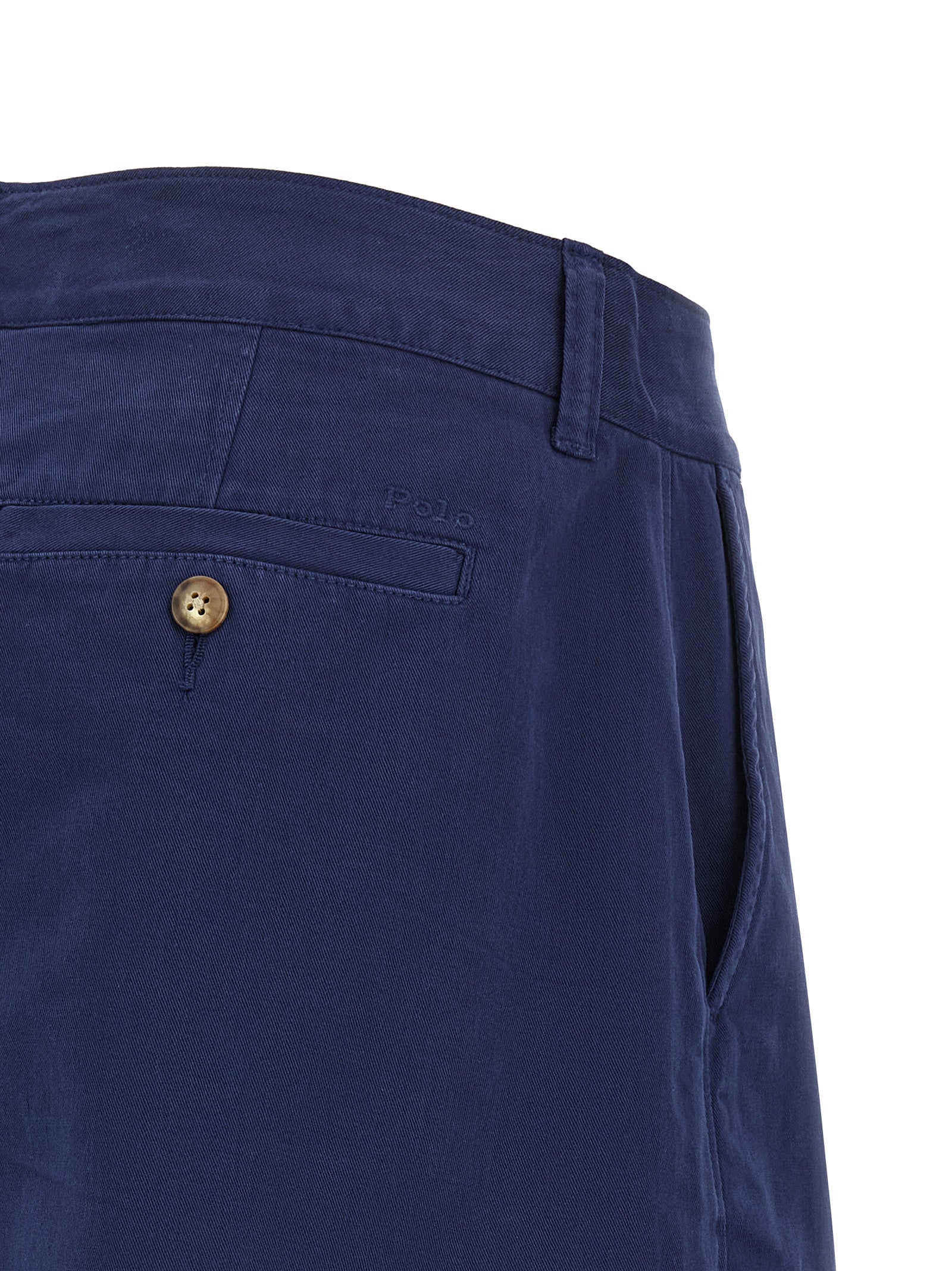 Polo Ralph Lauren Blue Cotton Bermuda Women's Shorts