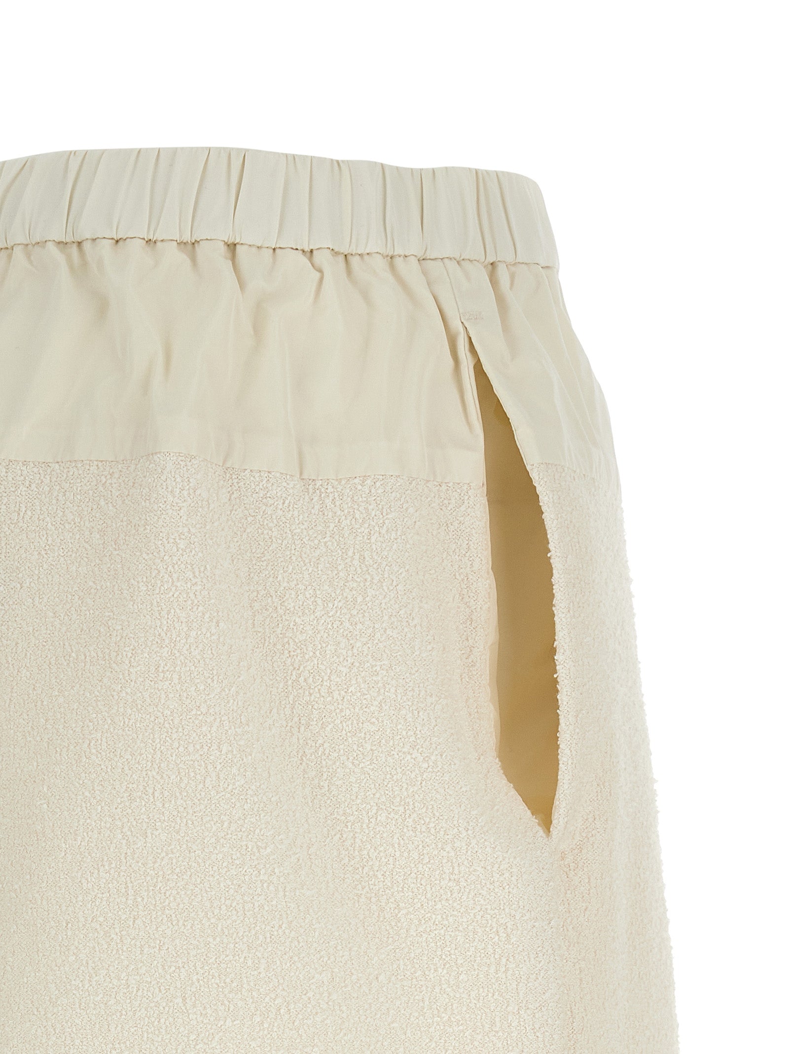 Moncler White Polyester Bermuda Women's Shorts