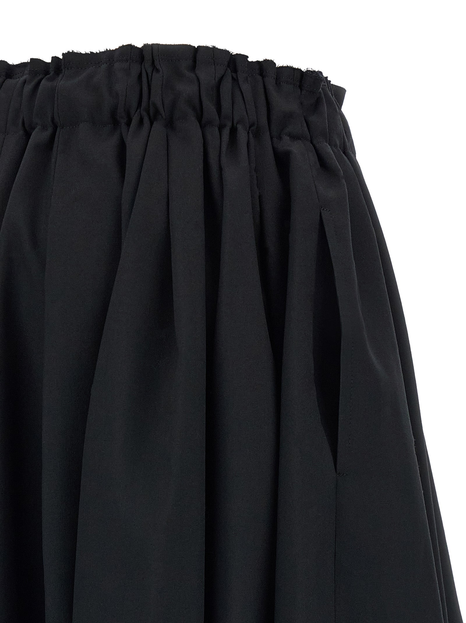 Comme Des Garçons Black Wool Bermuda Women's Shorts
